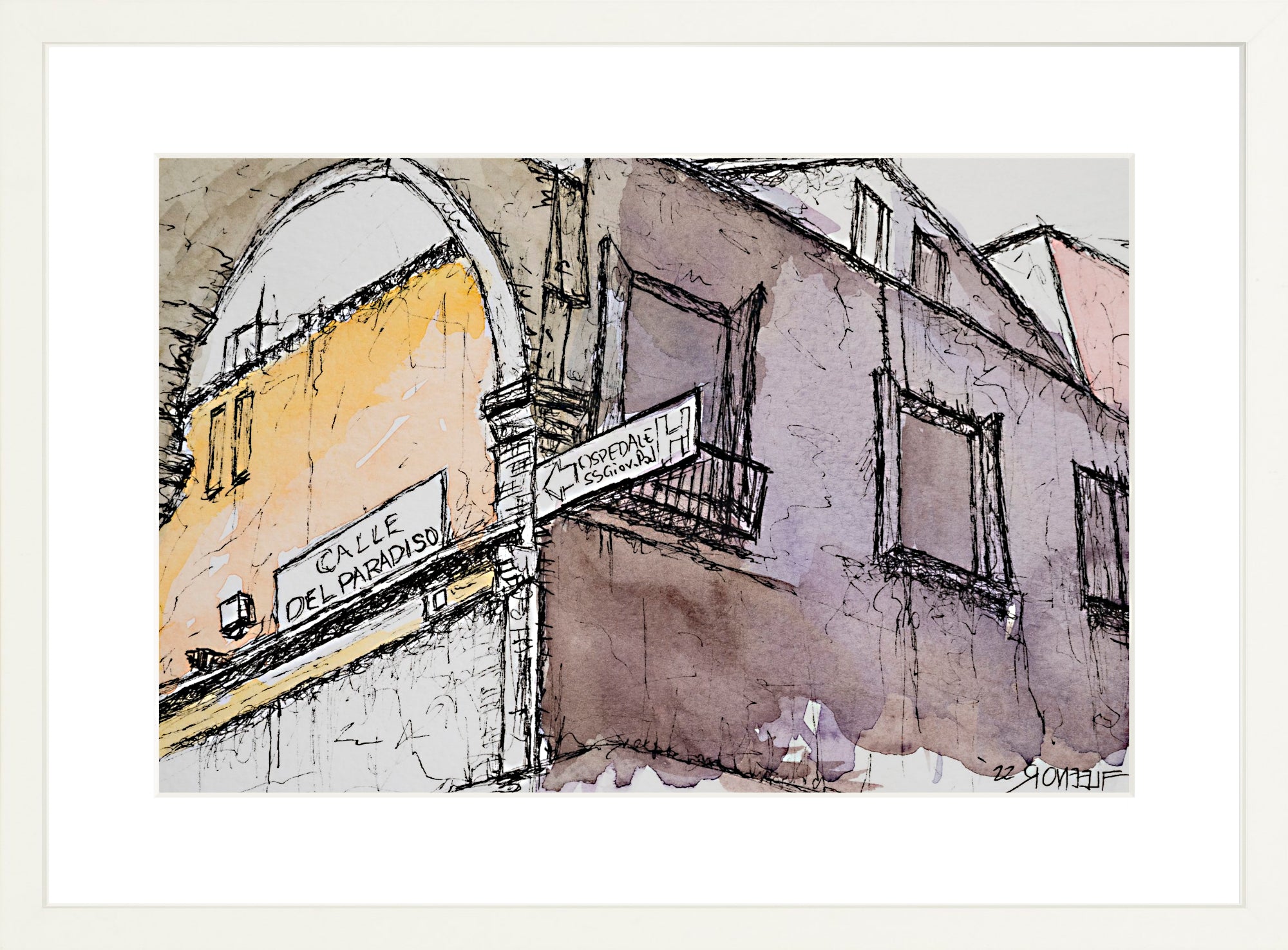 #Framed Print_12x18_White