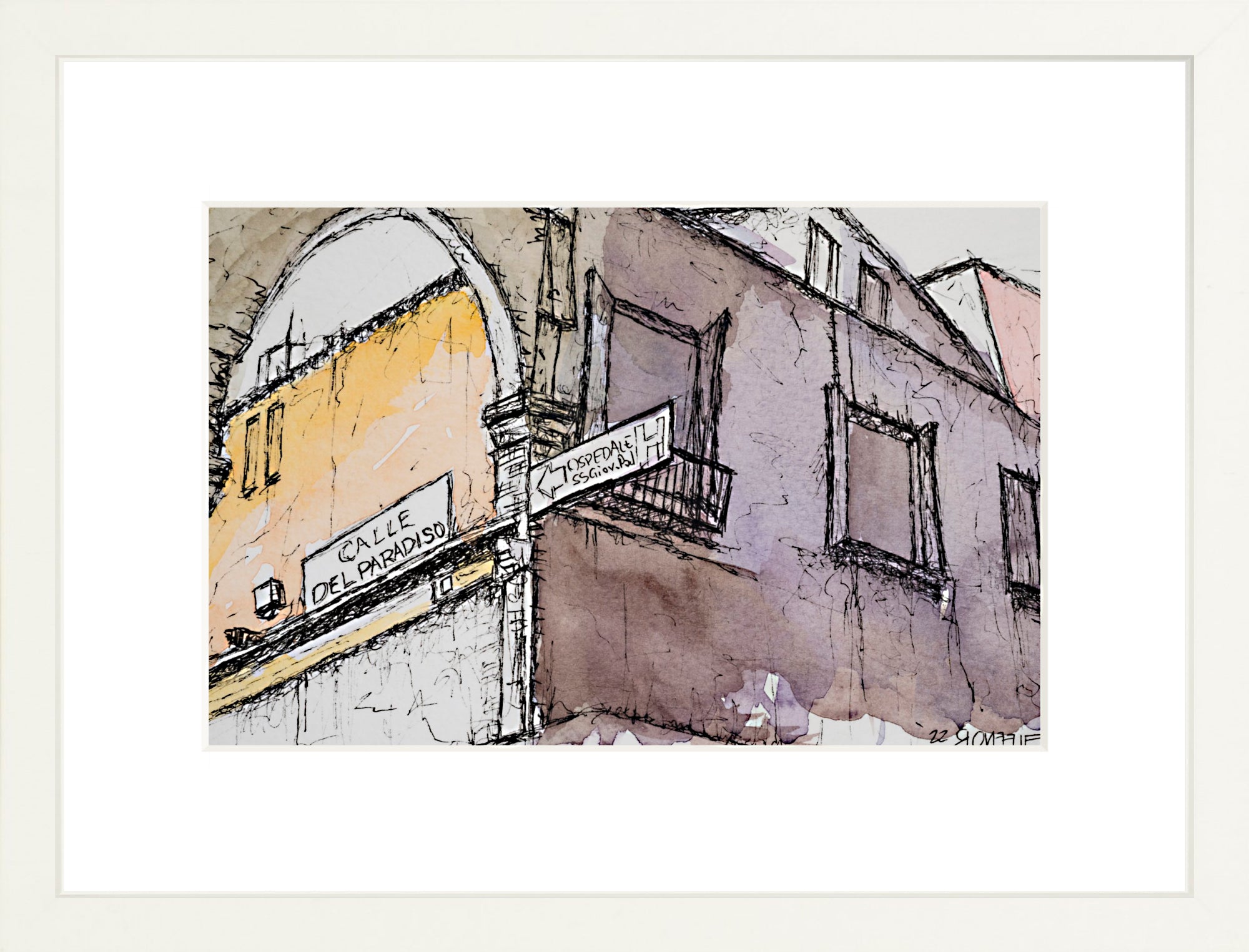 #Framed Print_8x12_White