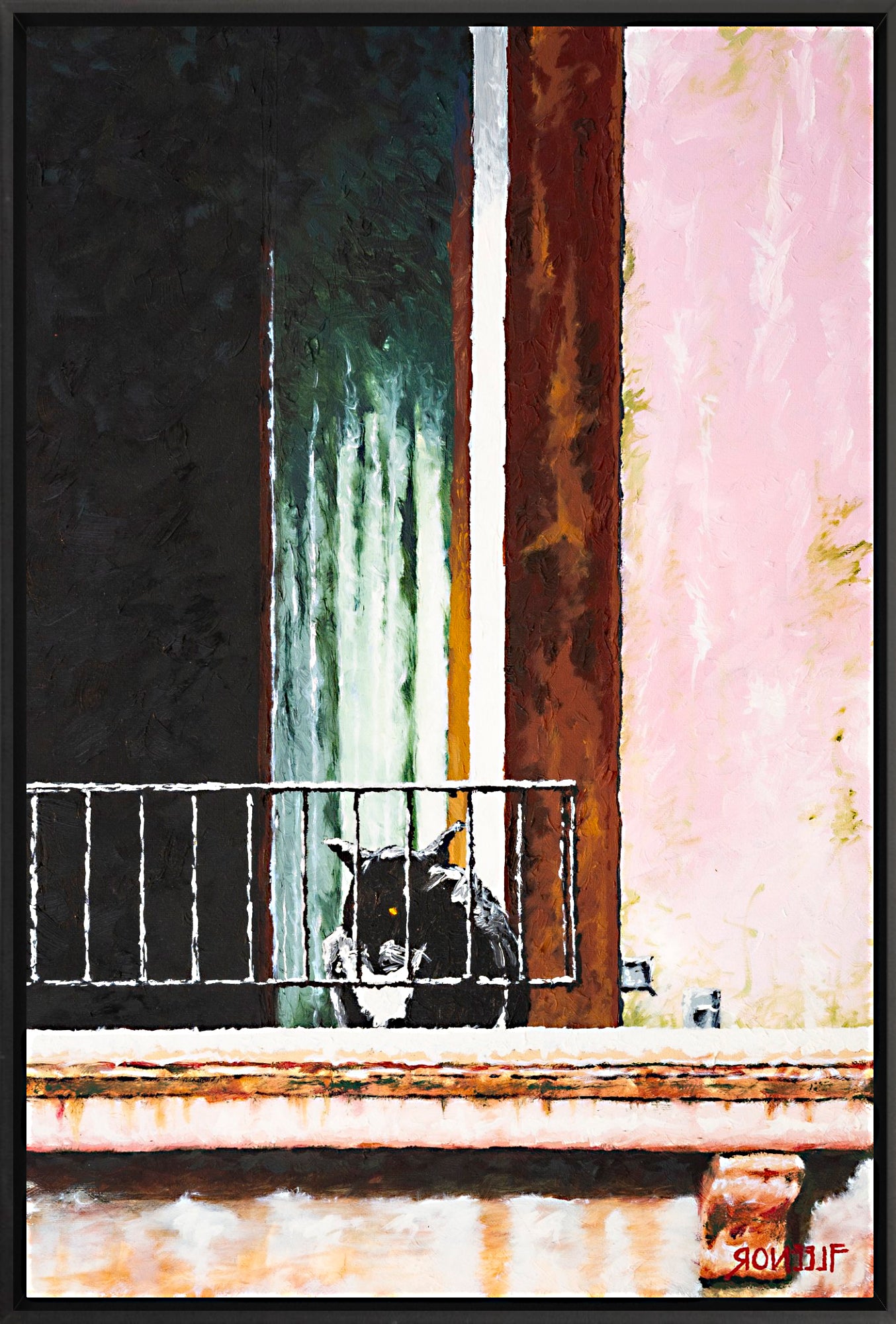 #Framed Canvas_16x24"_Black