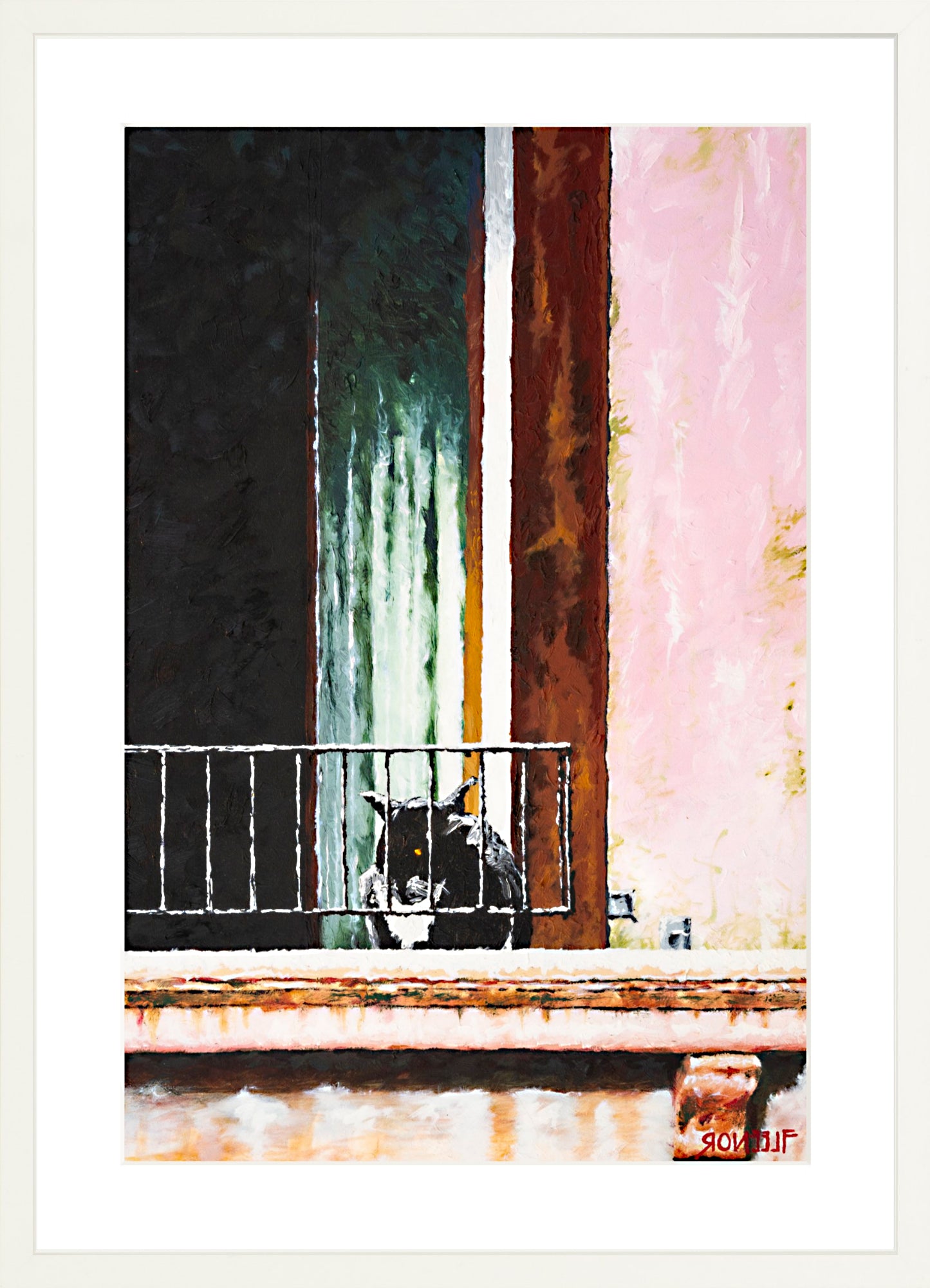 #Framed Print_16x24"_White