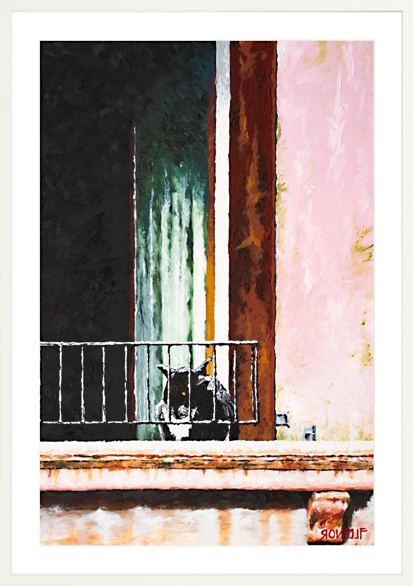 #Framed Print_24x36"_White