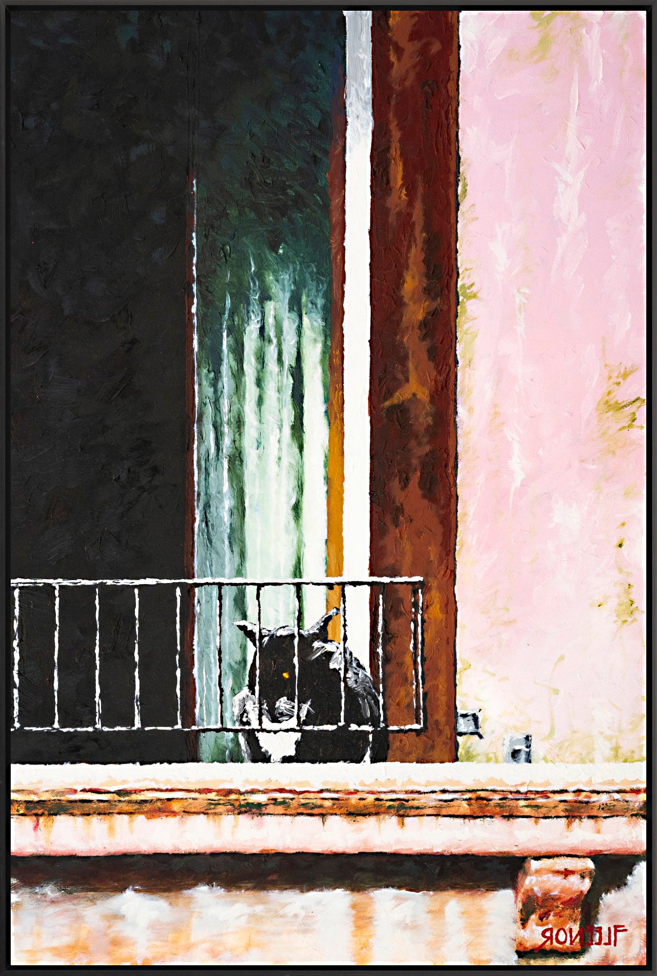 #Framed Canvas_30x45"_Black