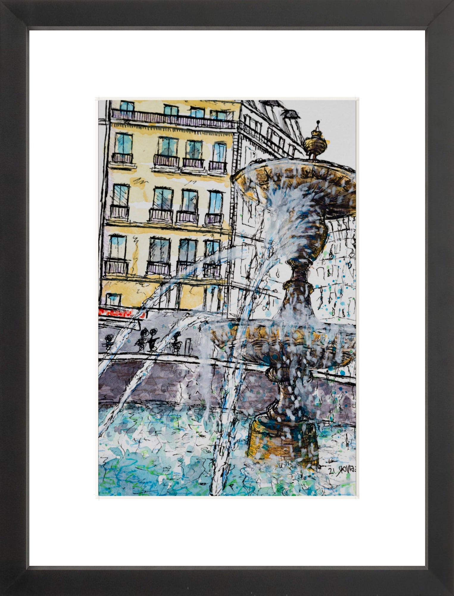 #Framed Print_8x12"_Black