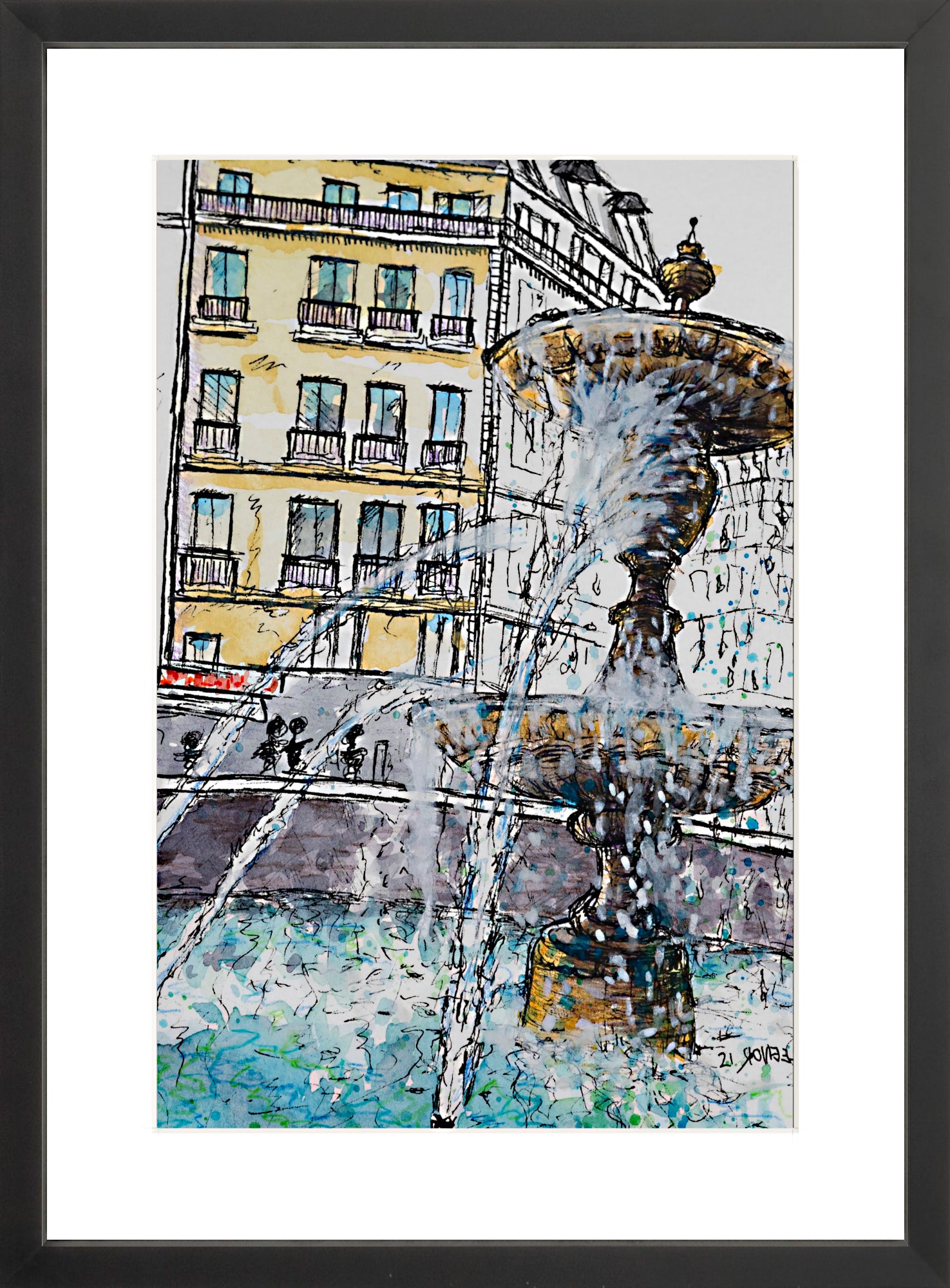 #Framed Print_12x18"_Black