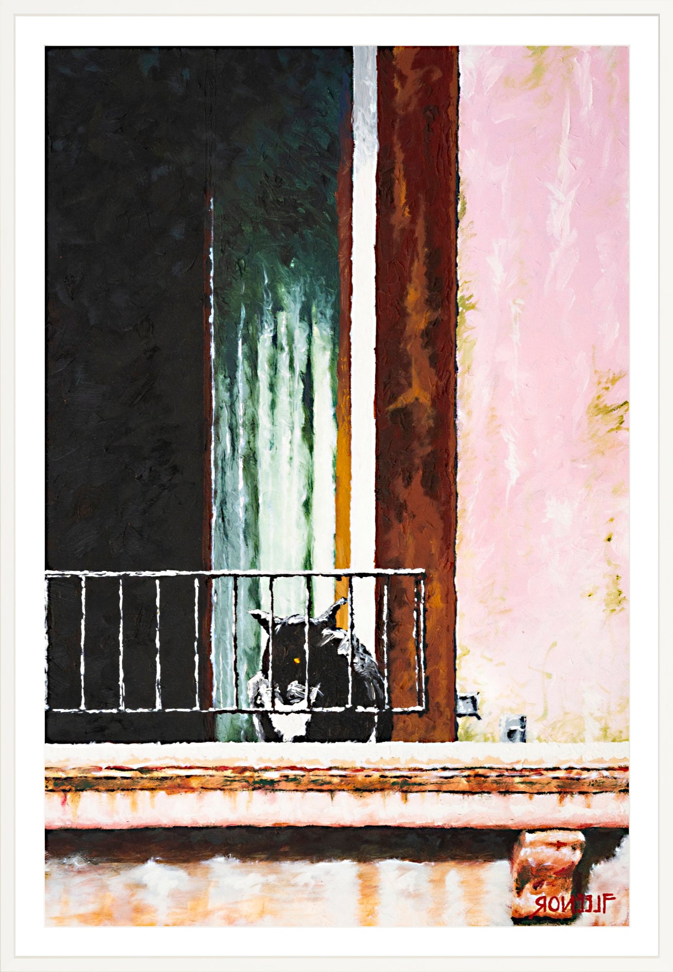 #Framed Print_40x60"_White