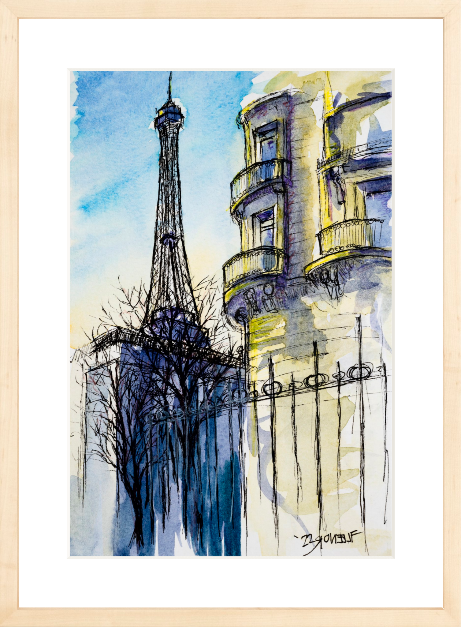 #Framed Print_12x18"_Natural