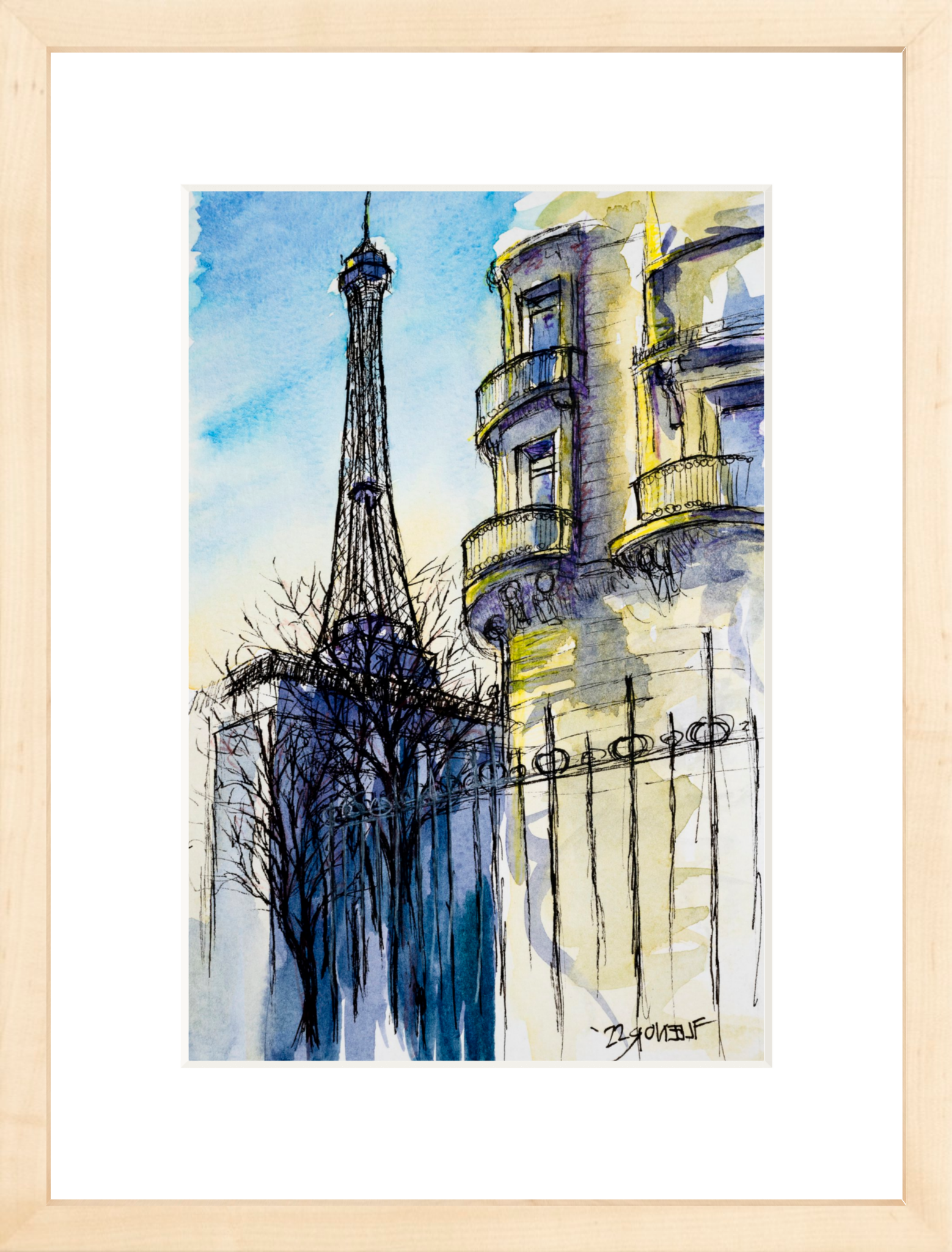 #Framed Print_8x12"_Natural