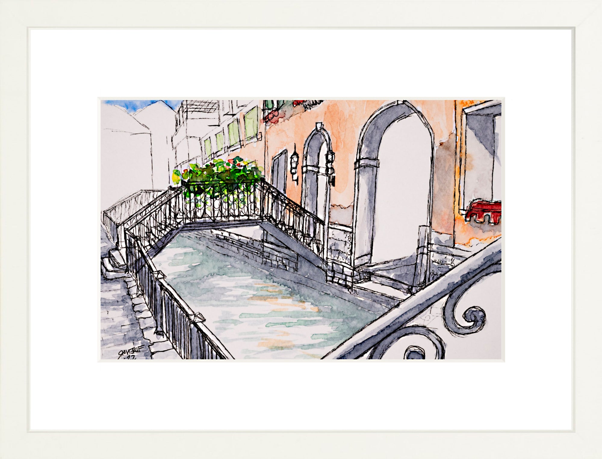 #Framed Print_8x12"_White