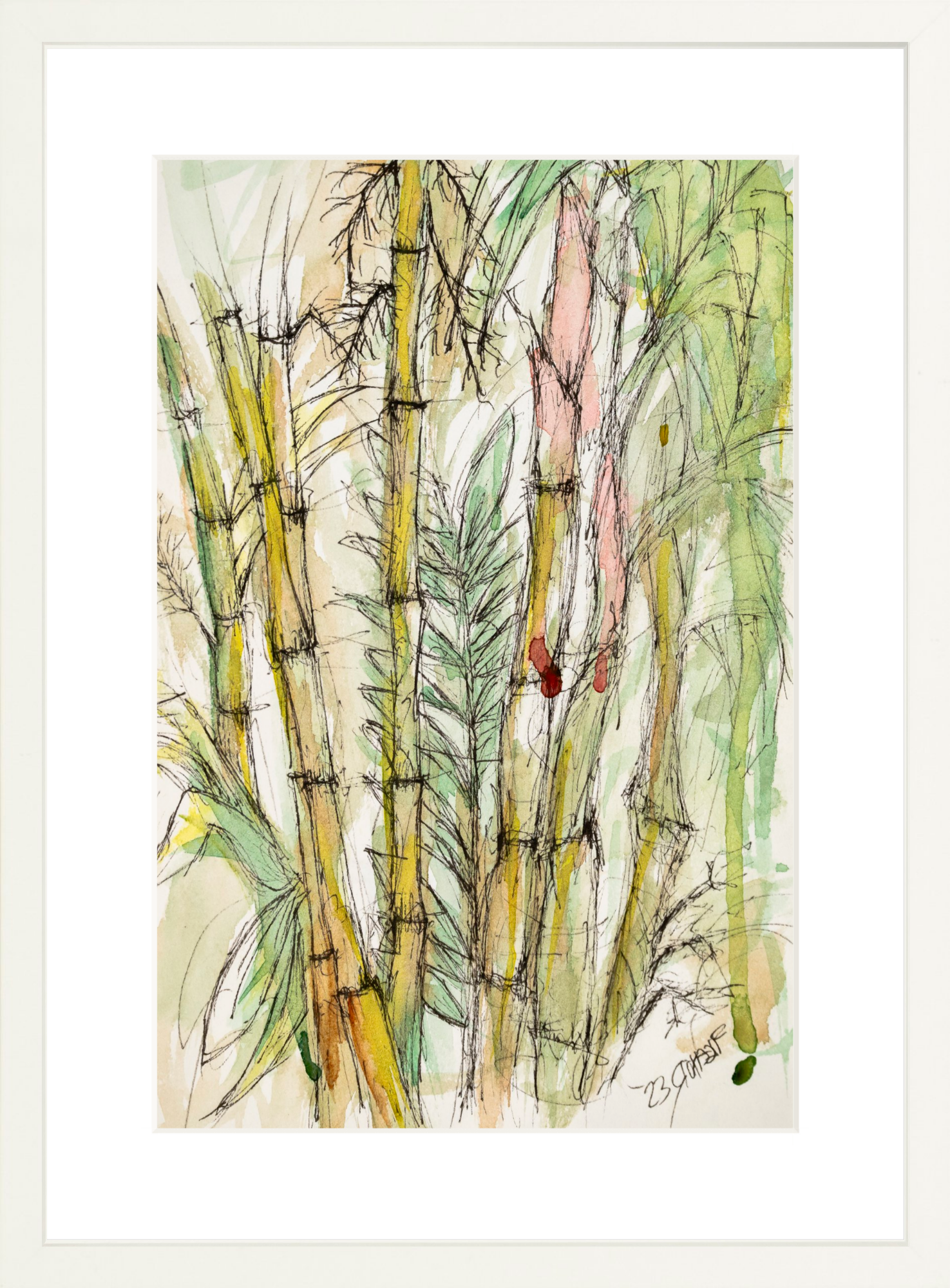 #Framed Print_12x18”_White