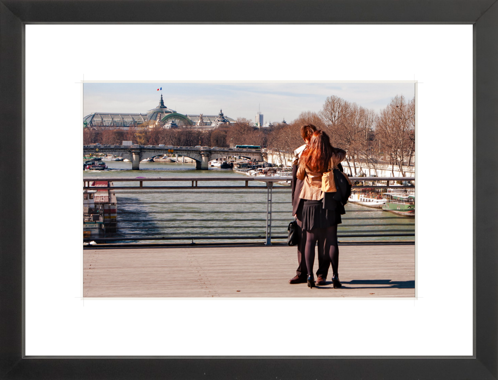 #Framed Print_12x8"_Black
