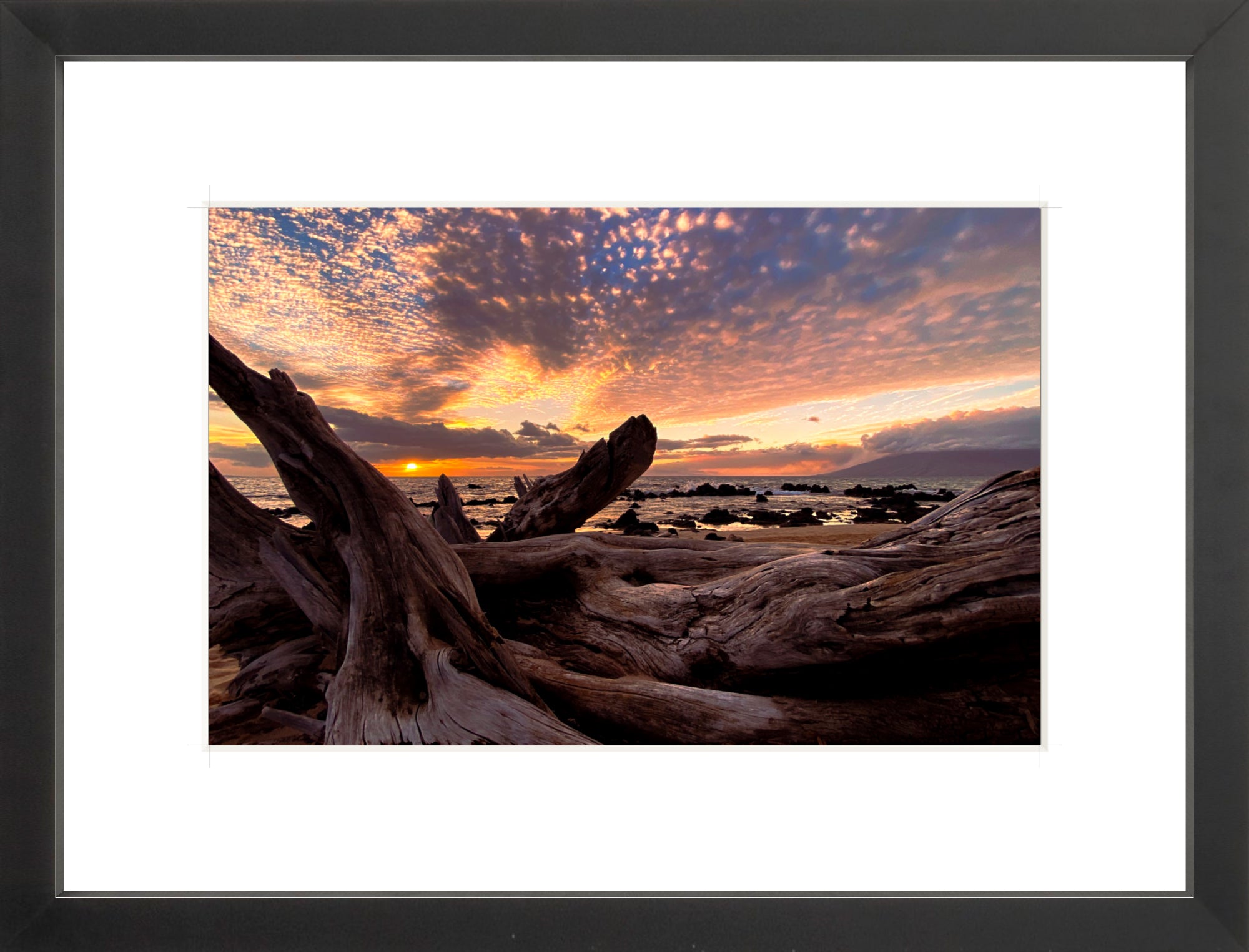 #Framed Print_12x8"_Black