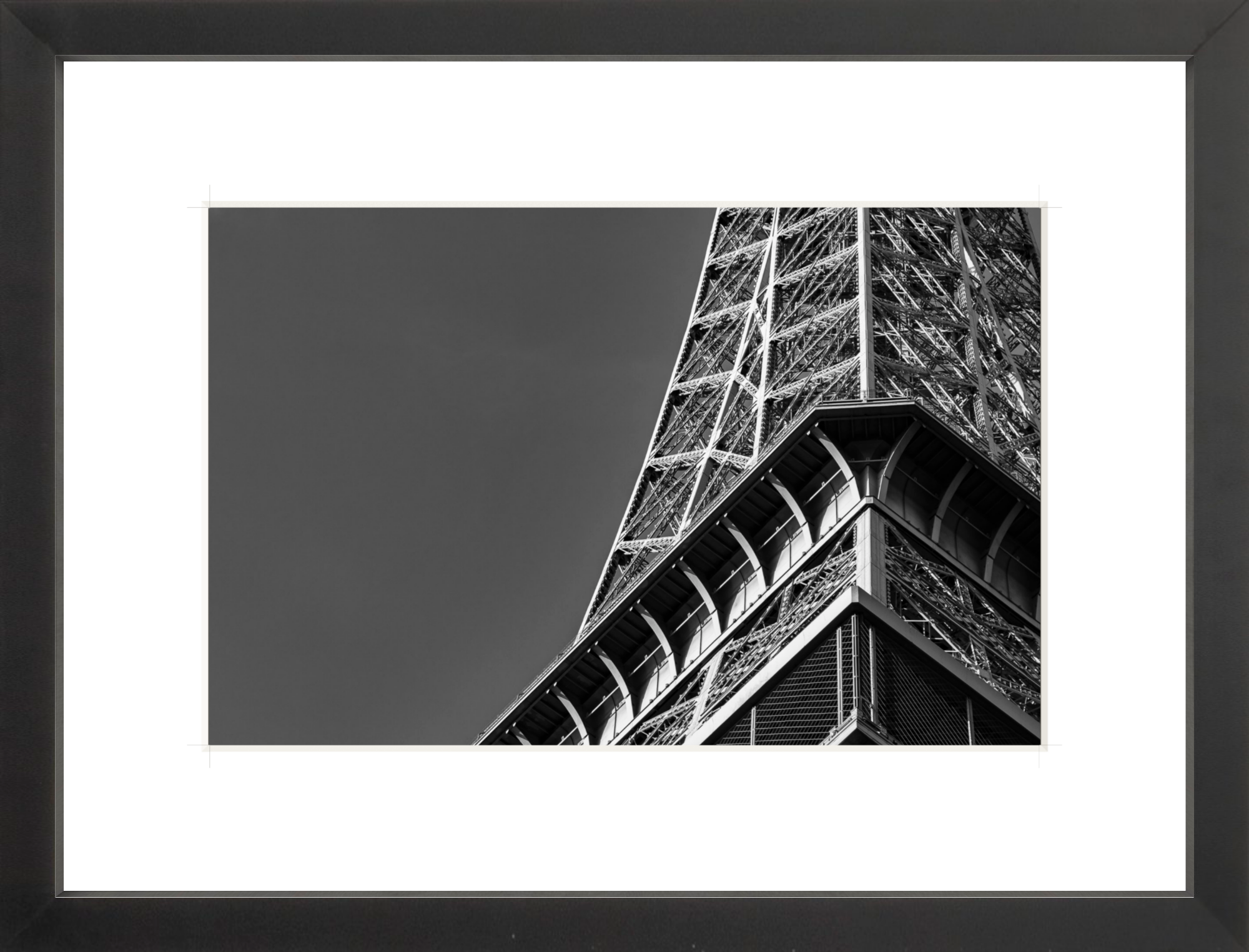 #Framed Print_12x8"_Black