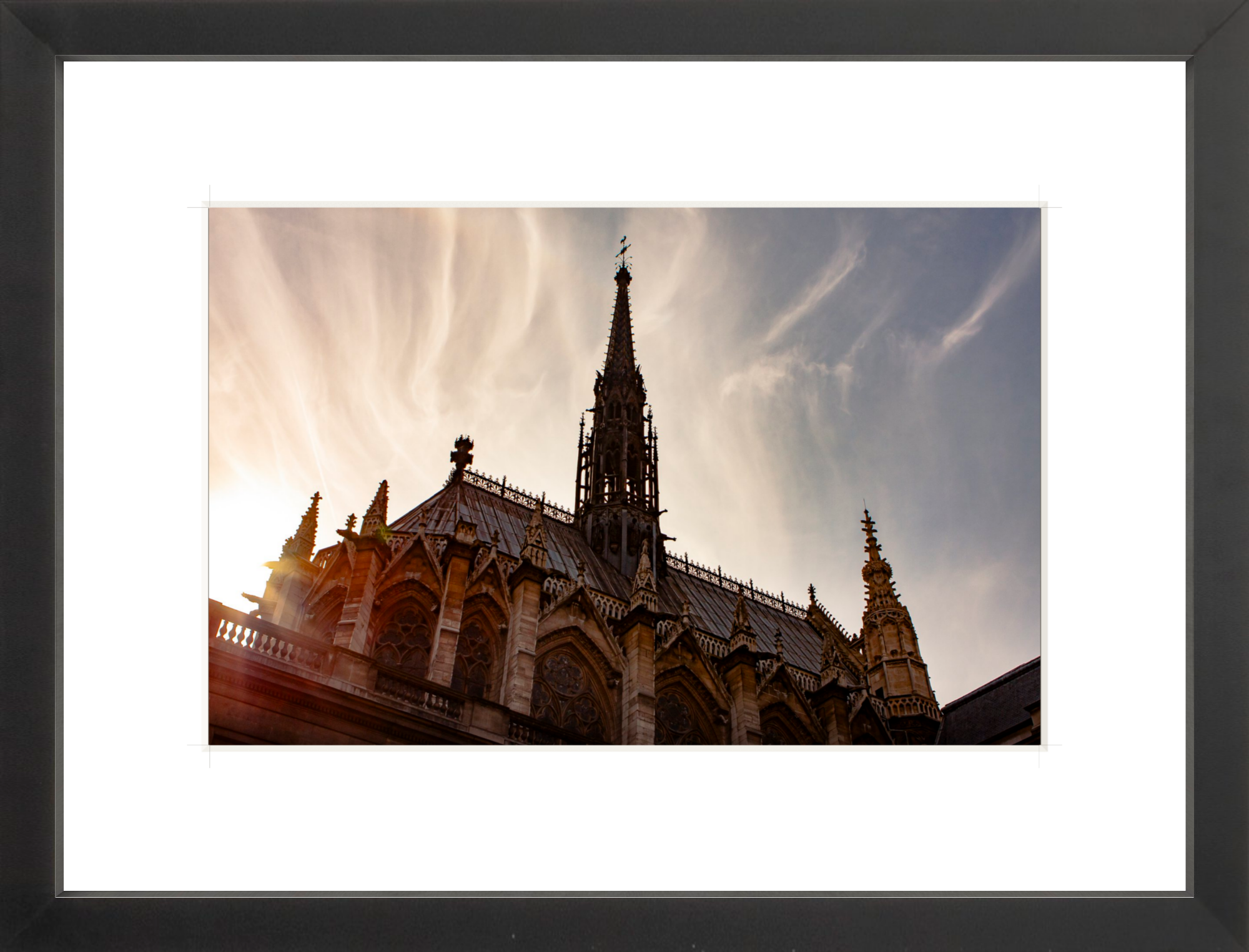 #Framed Print_12x8"_Black