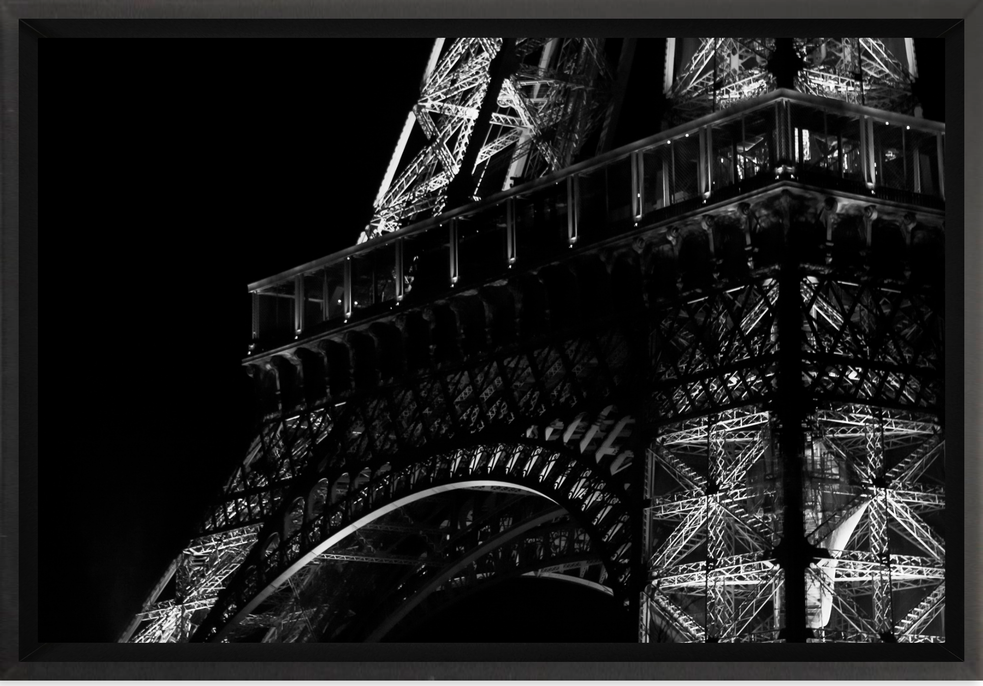 #Framed Canvas_12x8"_Black