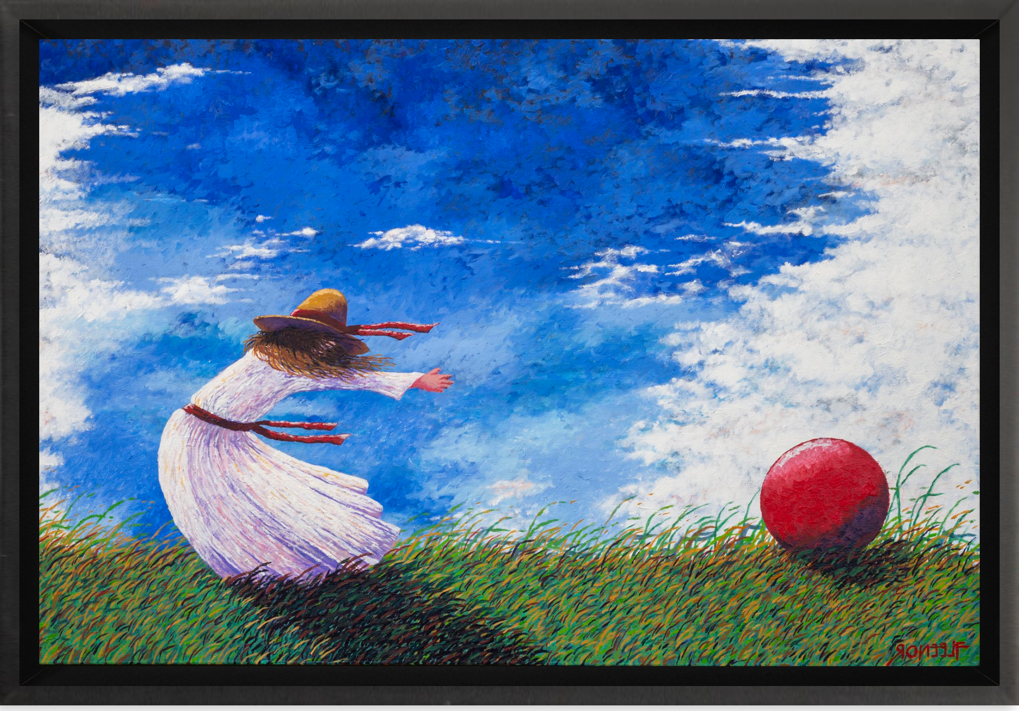 #Framed Canvas_12x8"_Black