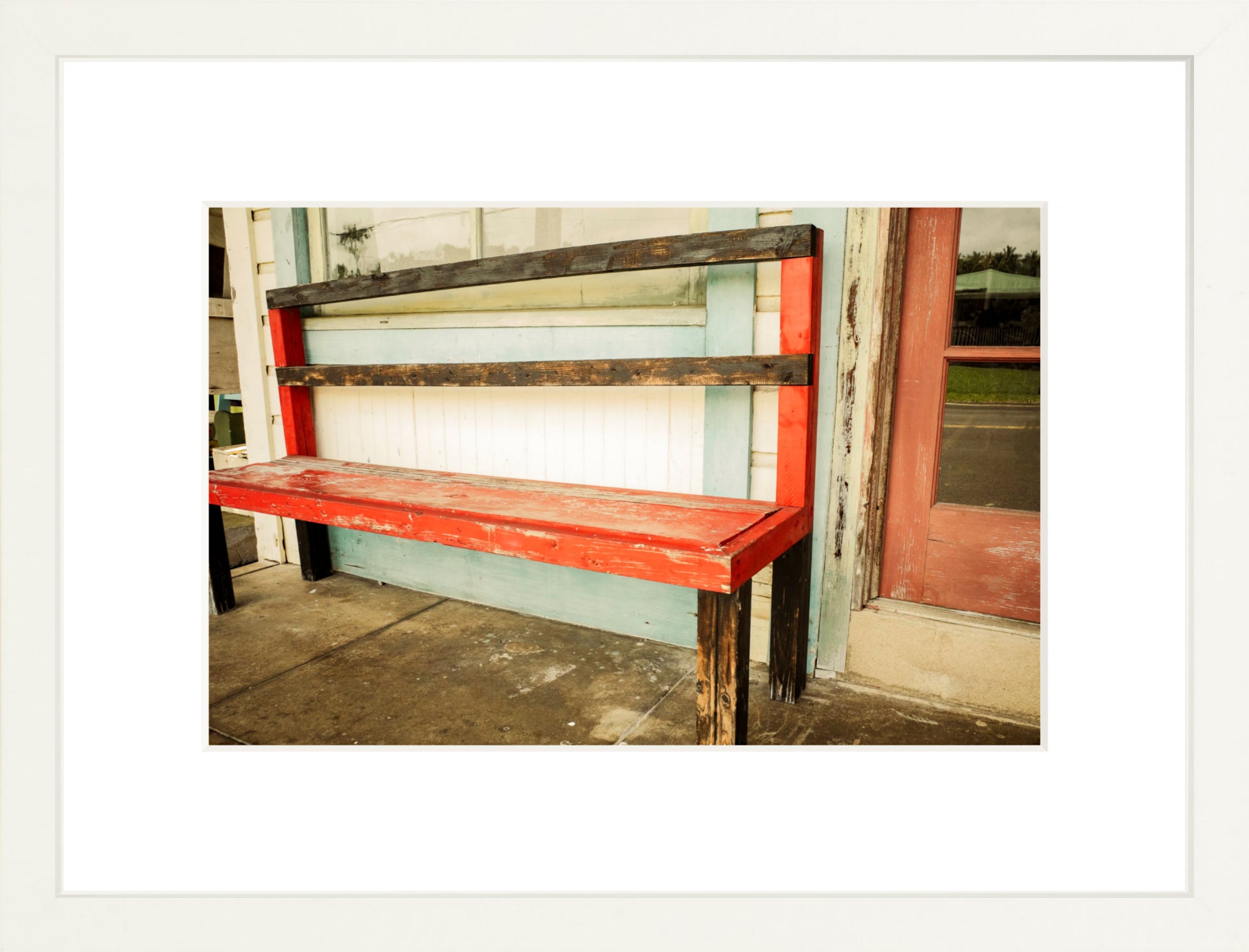 #Framed Print_12x8"_White