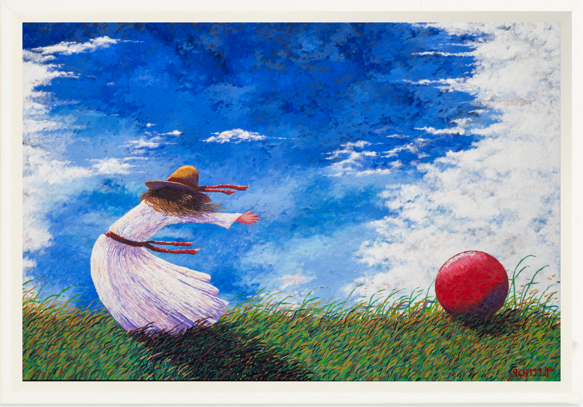 #Framed Canvas_12x8"_White