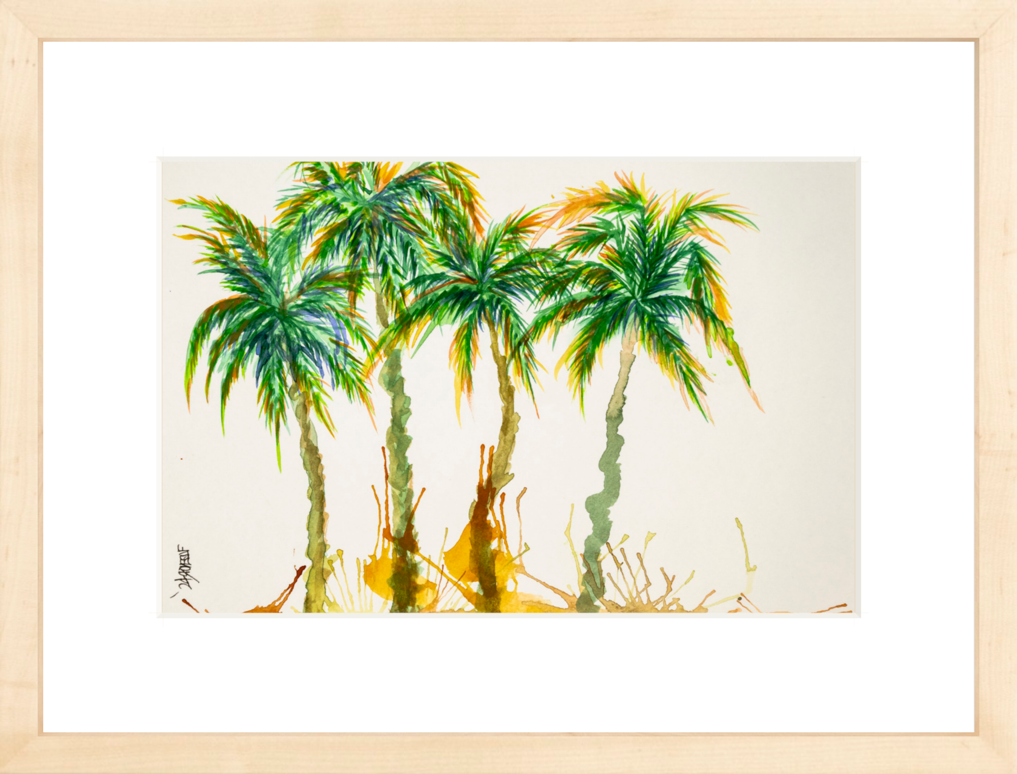 #Framed Print_12x8"_Natural