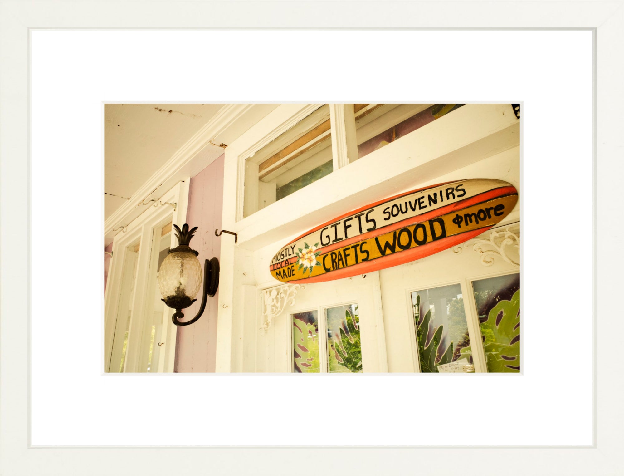 #Framed Print_12x8"_White
