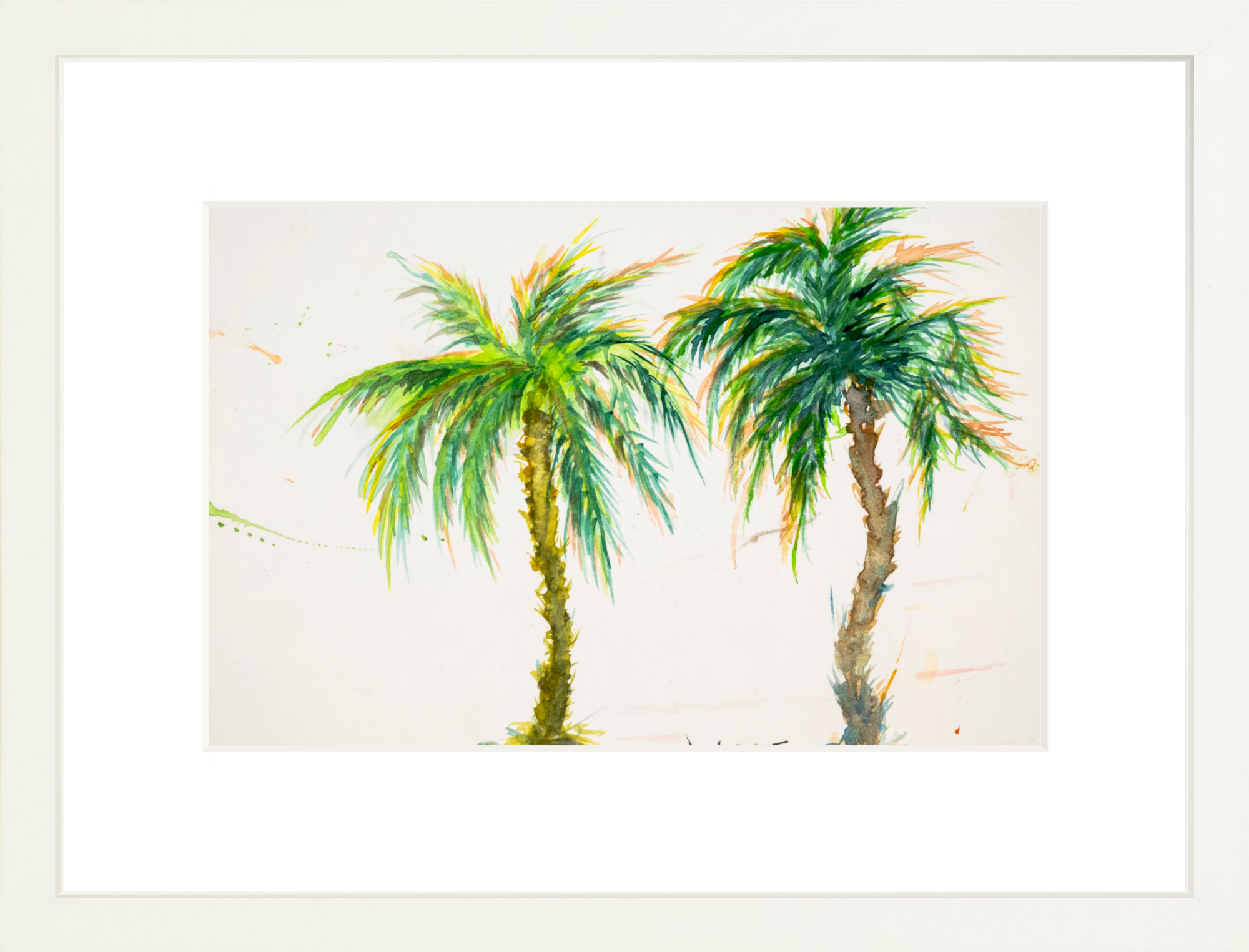 #Framed Print_12x8"_White
