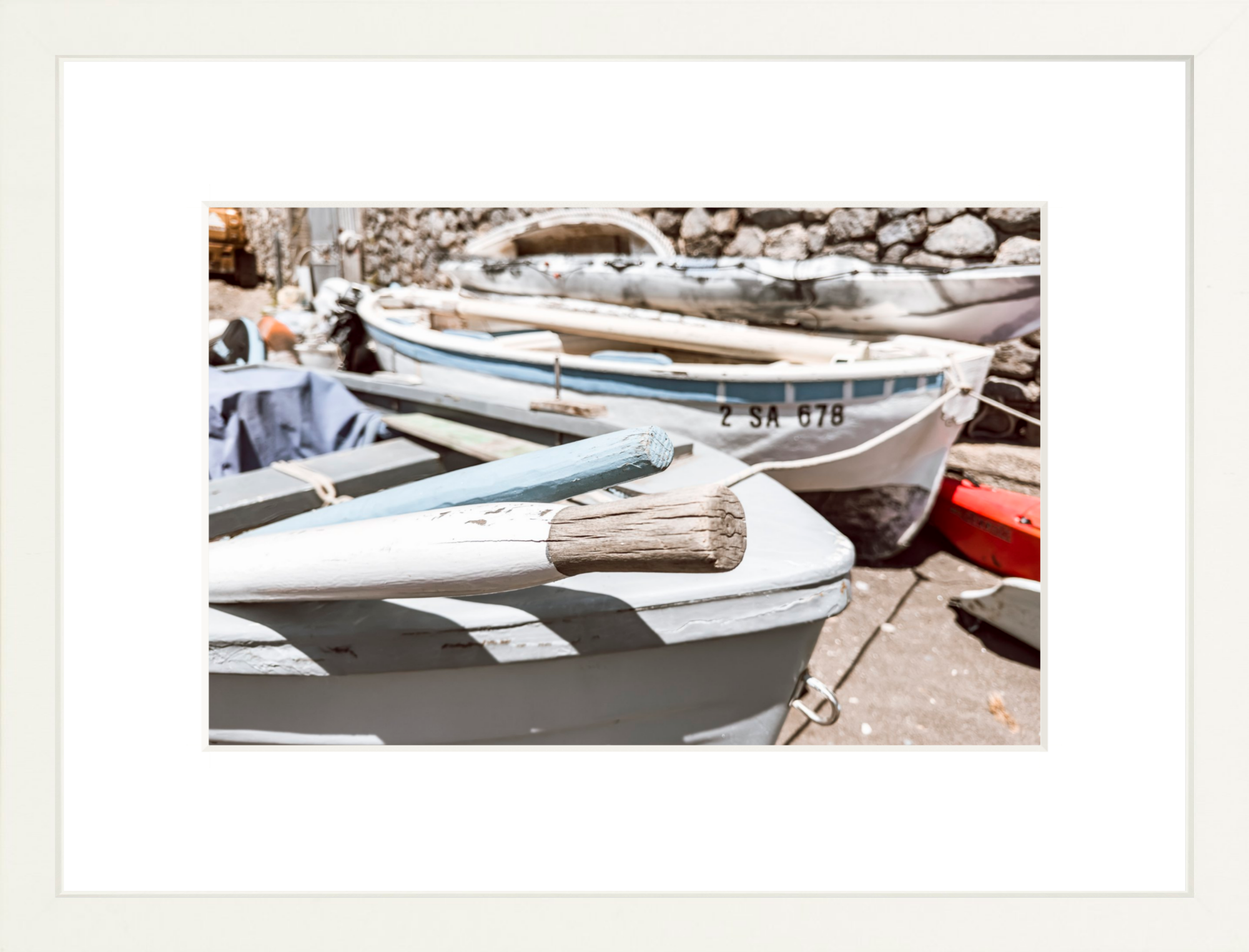 #Framed Print_12x8"_White