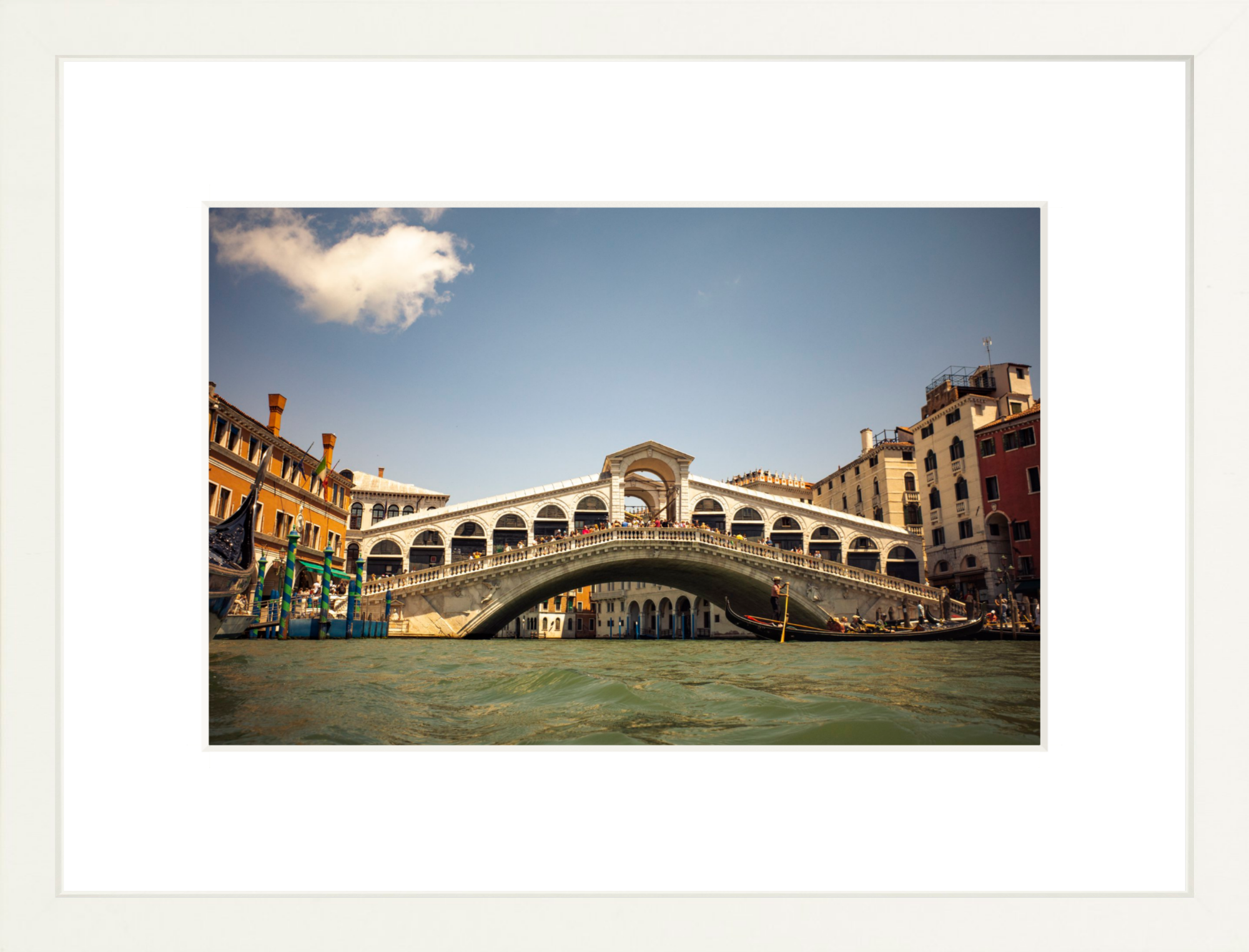 #Framed Print_12x8"_White