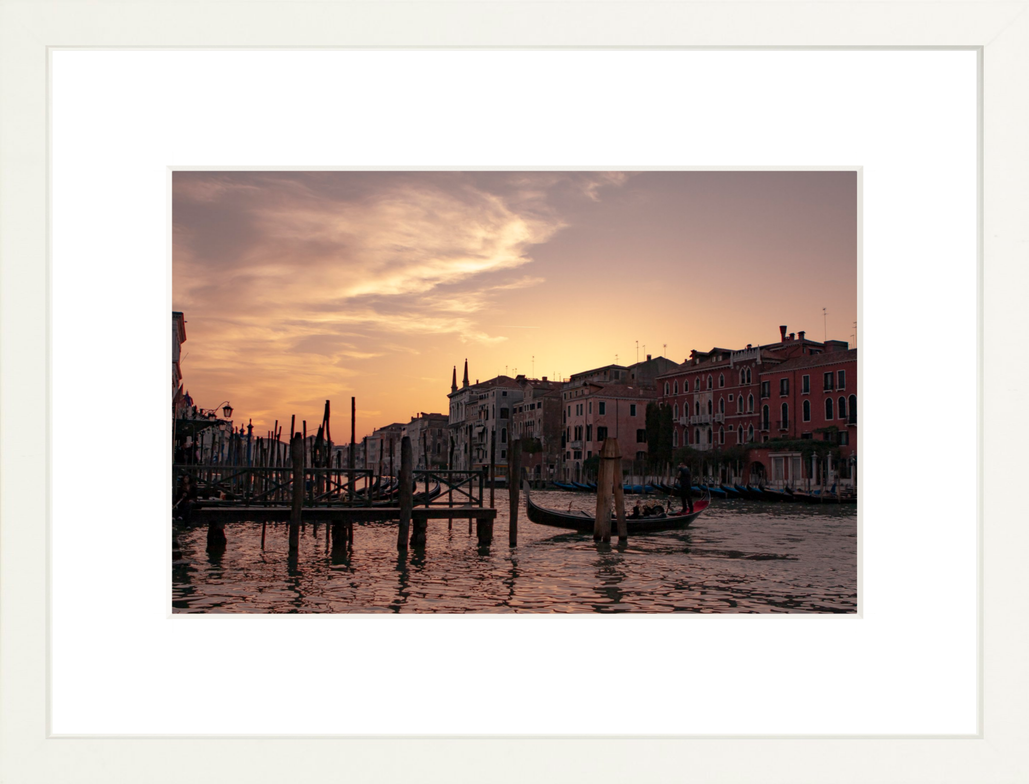 #Framed Print_12x8"_White