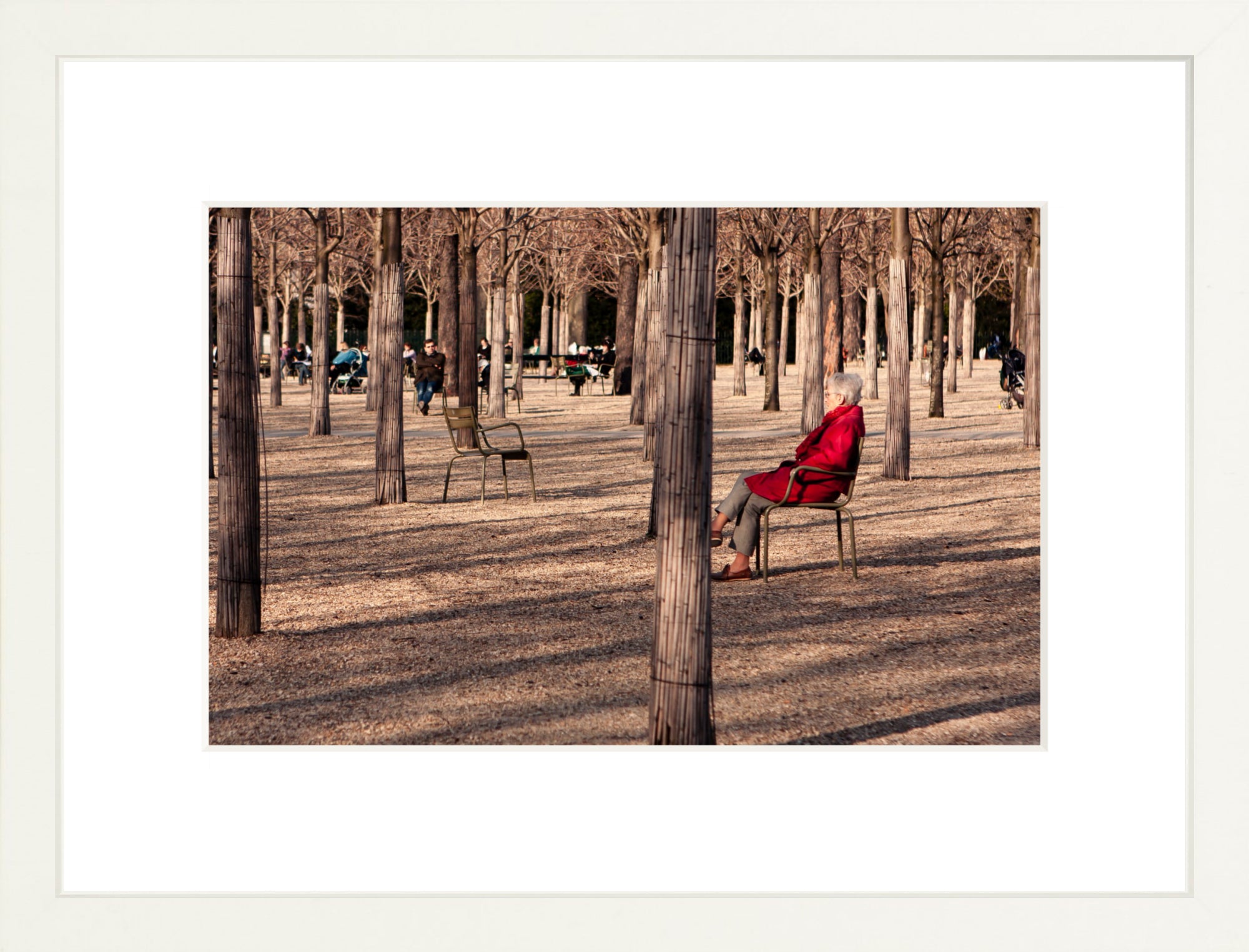 #Framed Print_12x8"_White