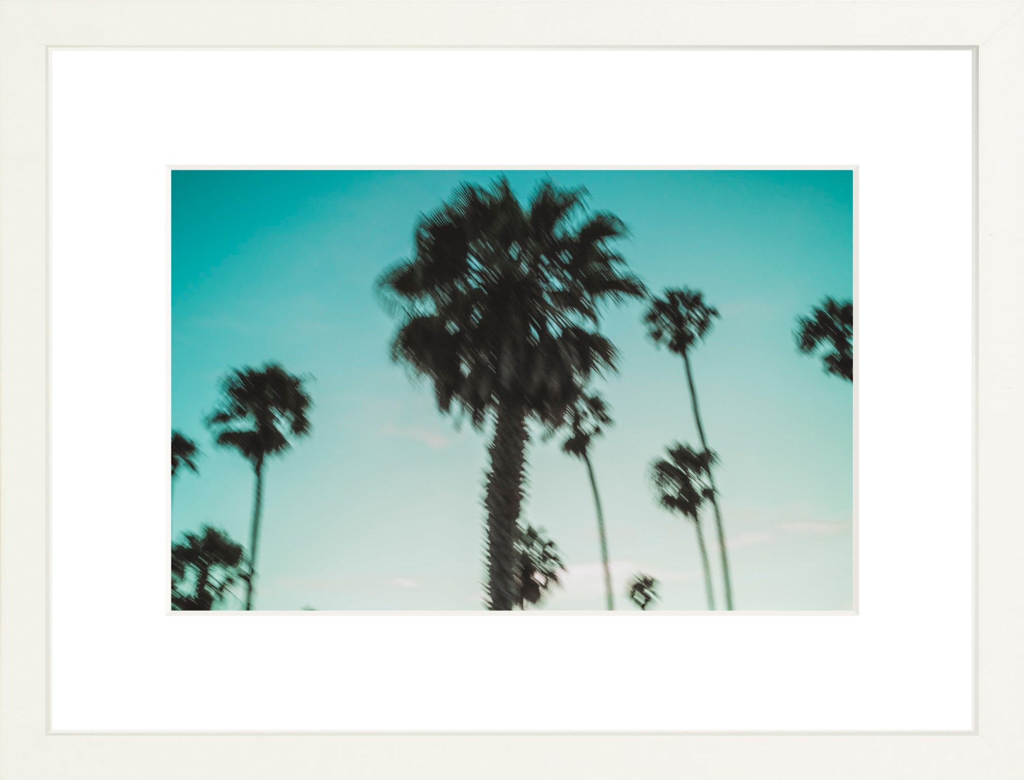 #Framed Print_12x8"_White