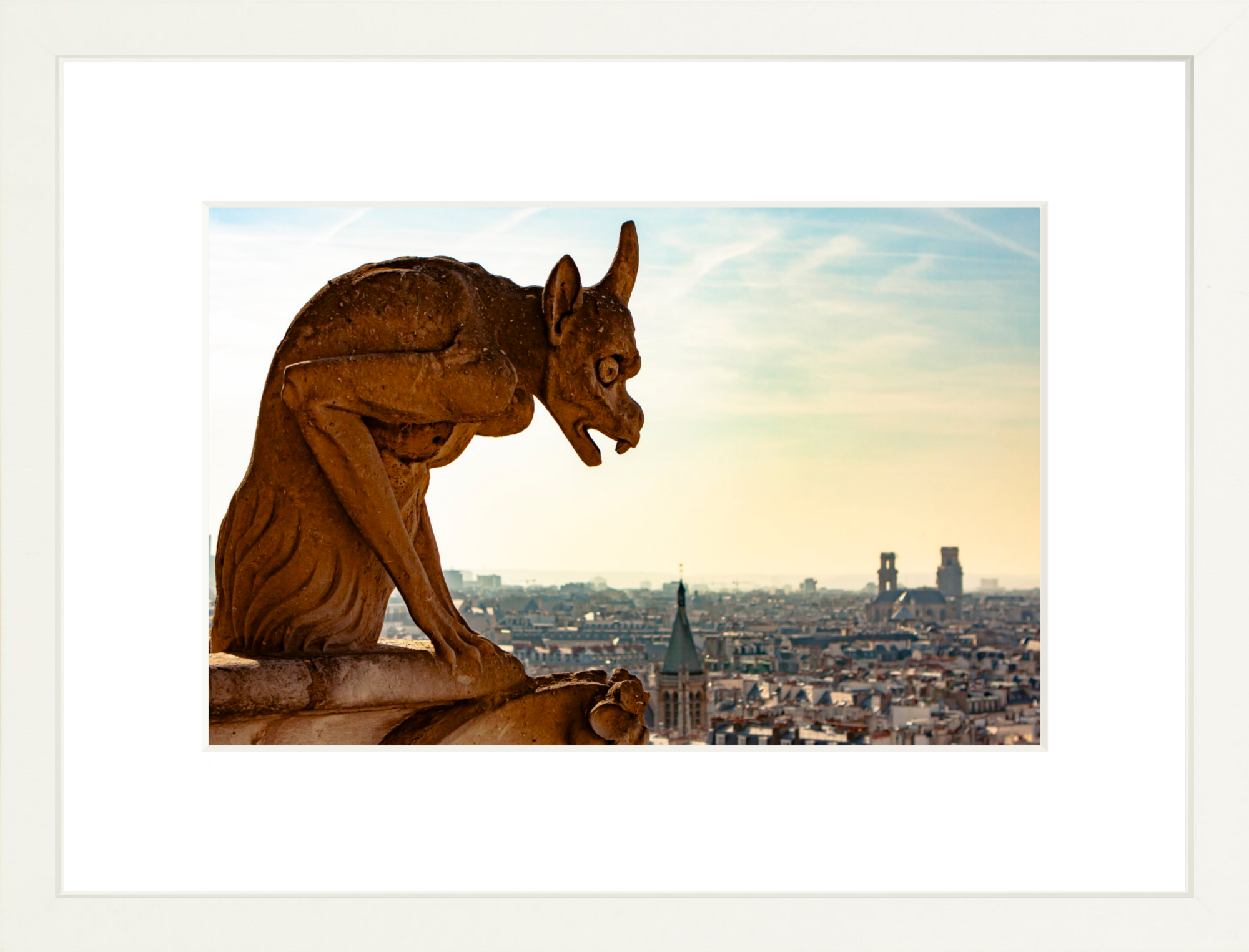 #Framed Print_12x8"_White