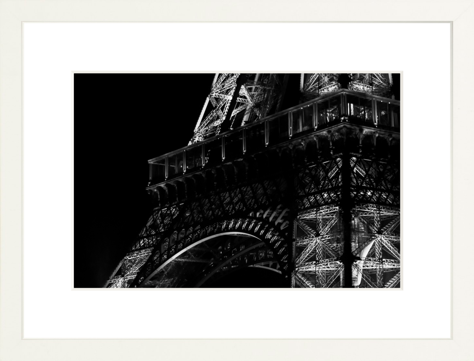 #Framed Print_12x8"_White