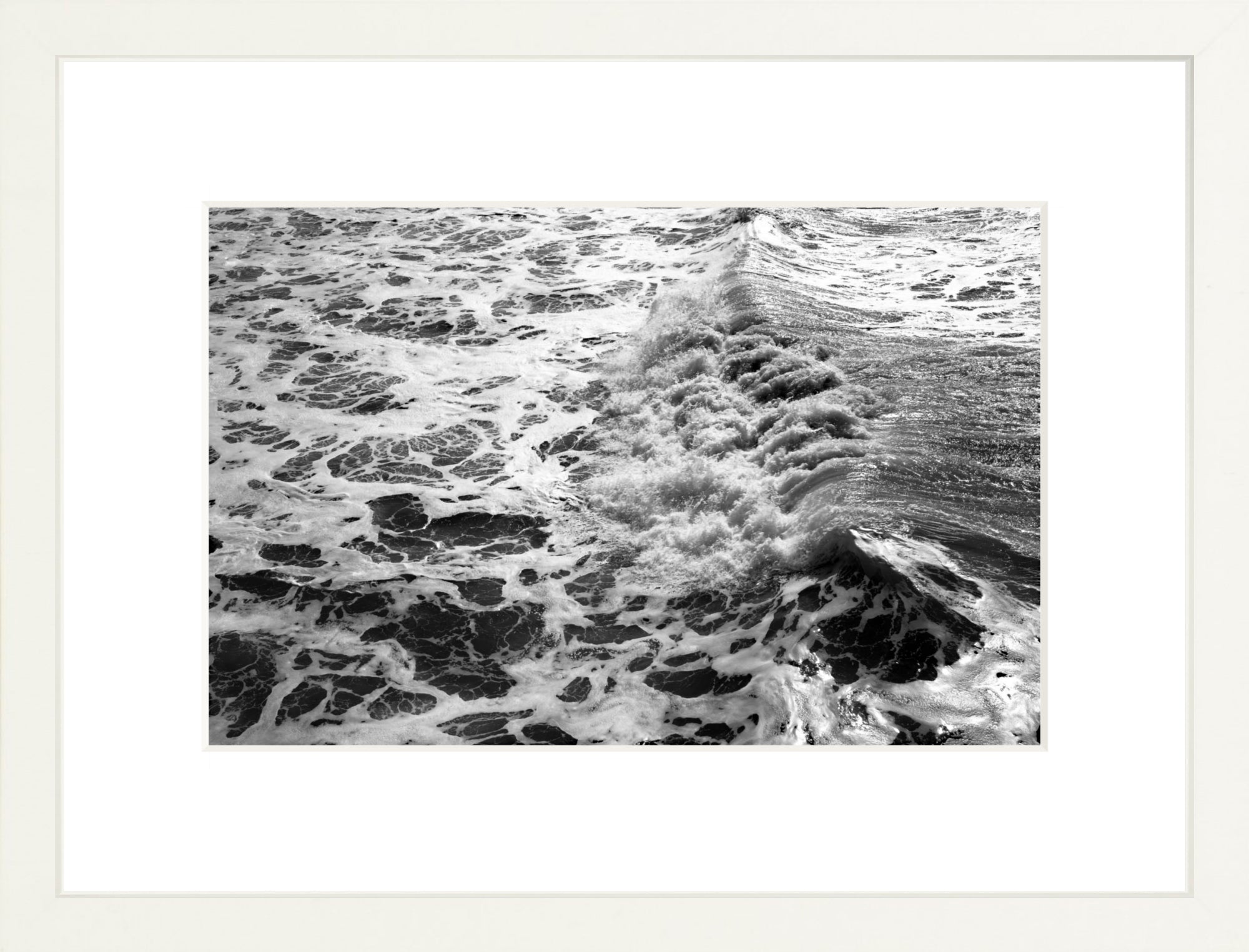 #Framed Print_12x8"_White