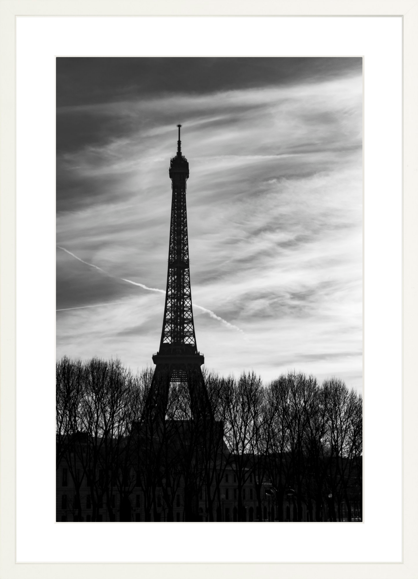 #Framed Print_16x24"_White