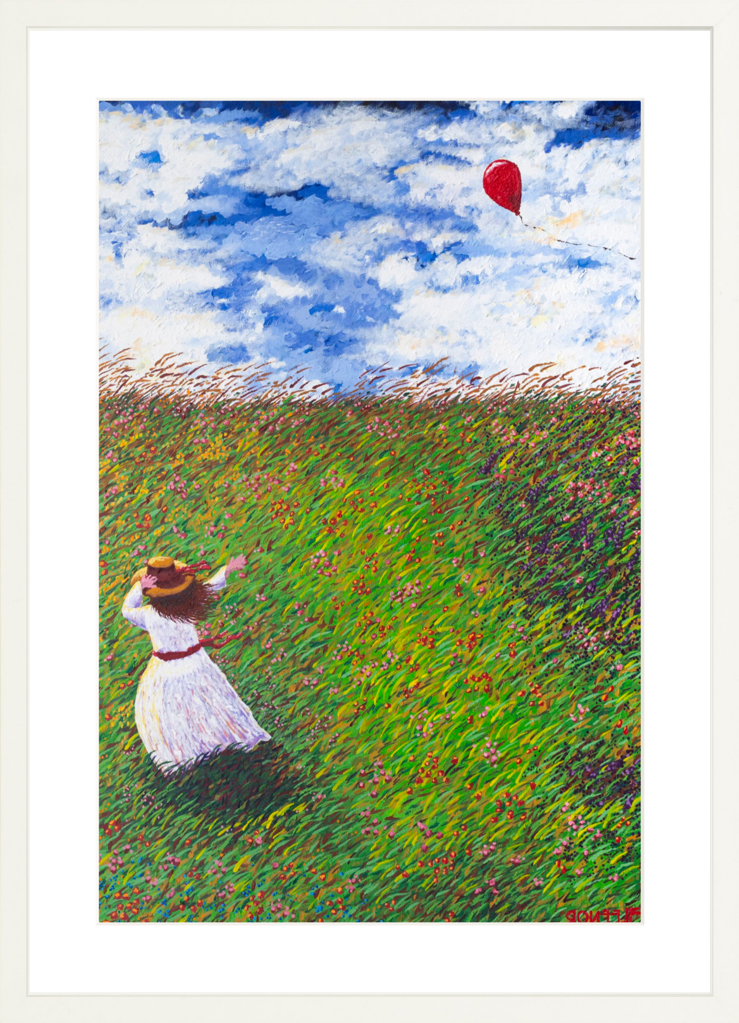 #Framed Print_16x24"_White