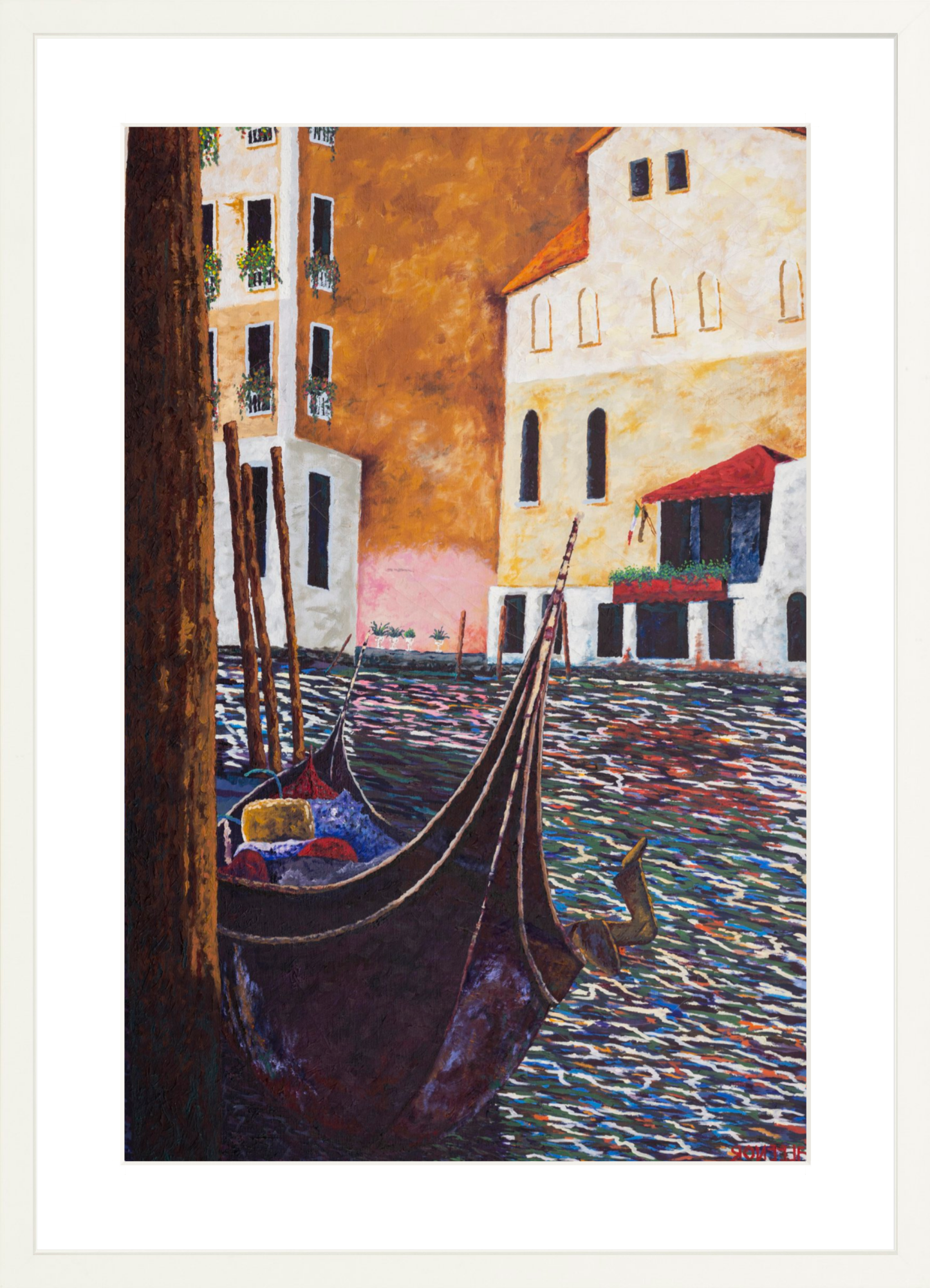 #Framed Print_16x24"_White