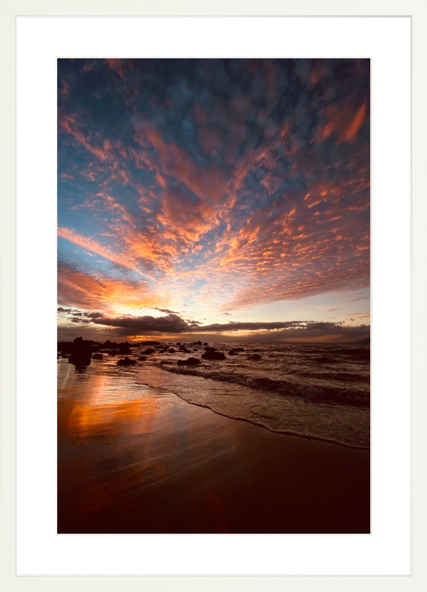 #Framed Print_16x24"_White