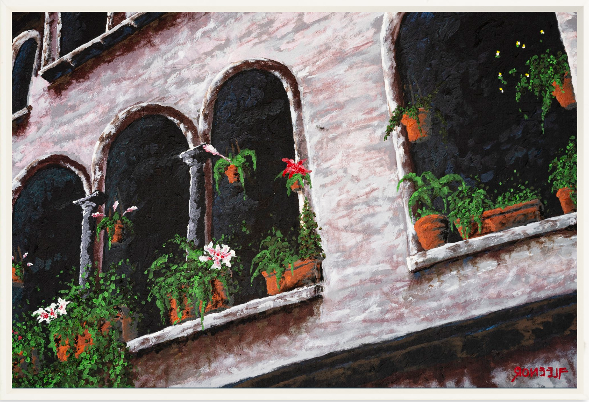 #Framed Canvas_24x16”_White