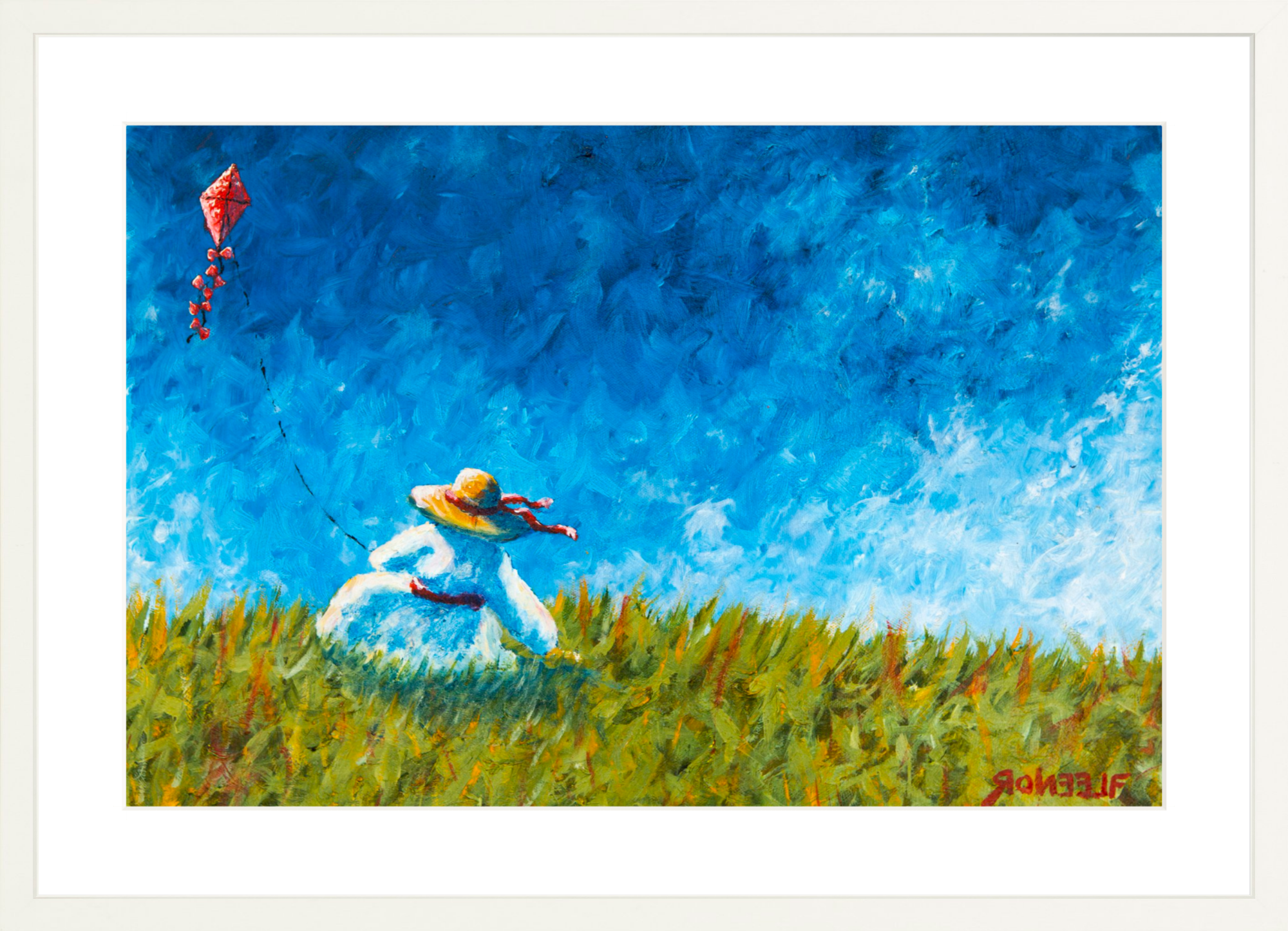 #Framed Print_24x16"_White