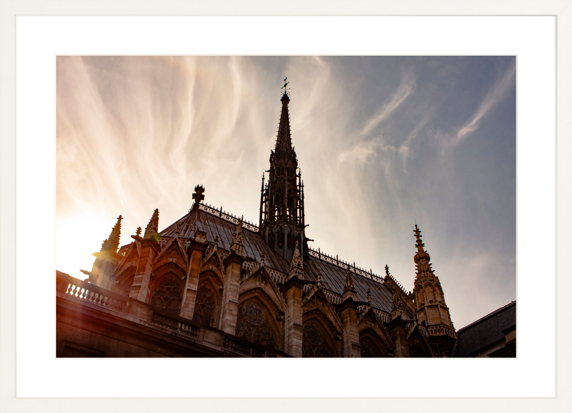 #Framed Print_24x16"_White