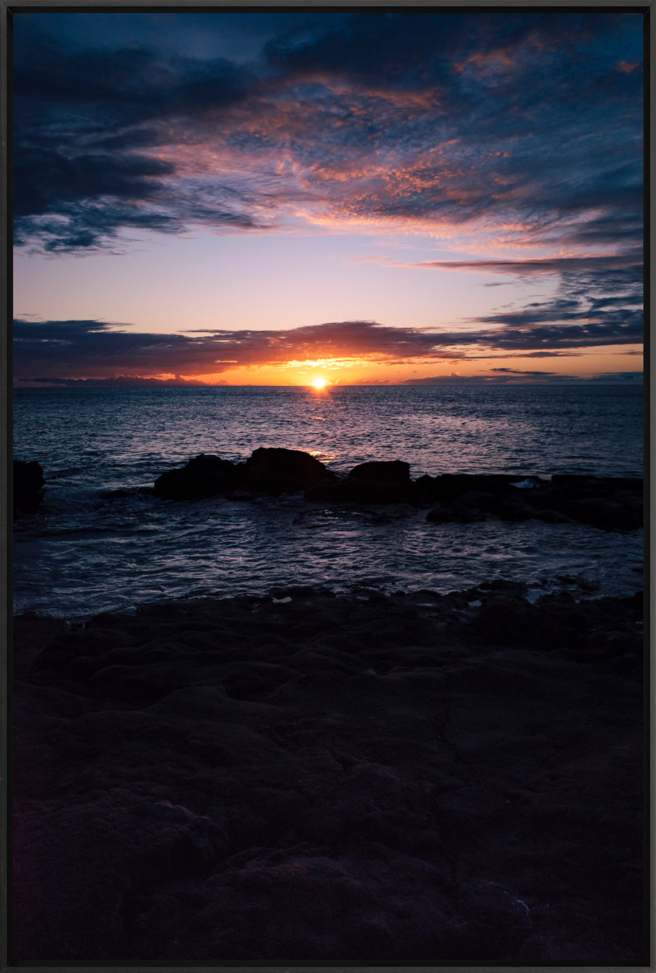 #Framed Canvas_24x36"_Black