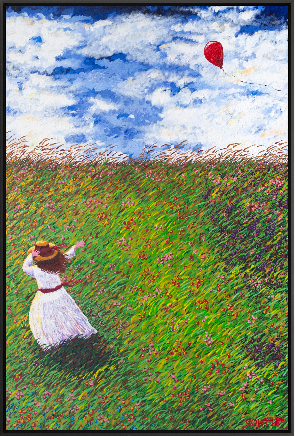 #Framed Canvas_24x36"_Black