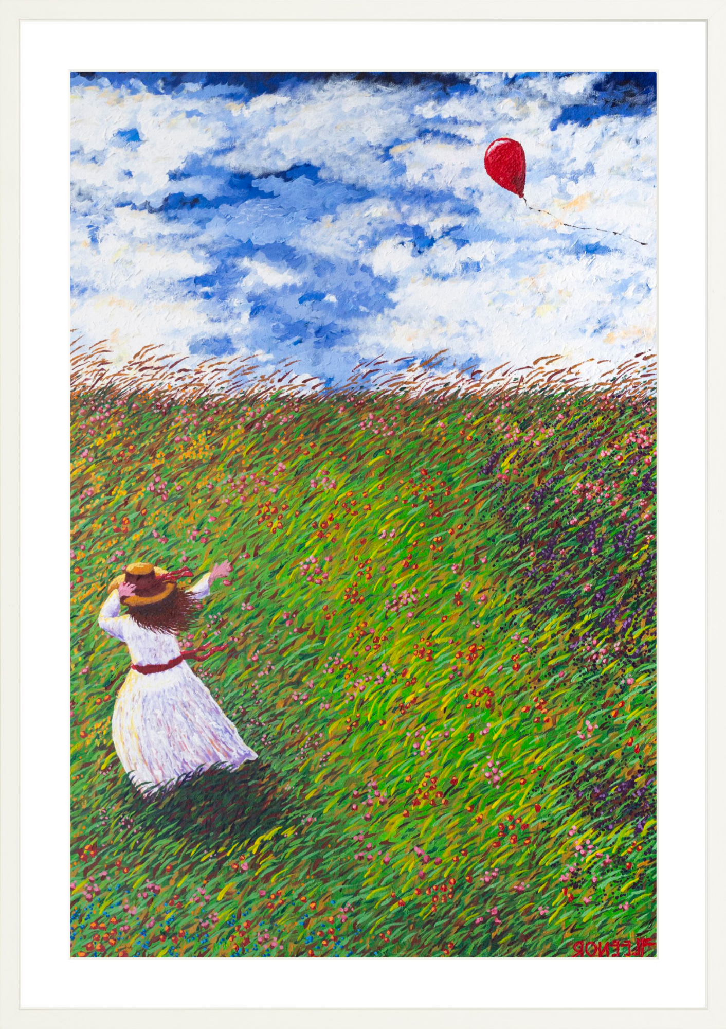#Framed Print_24x36"_White