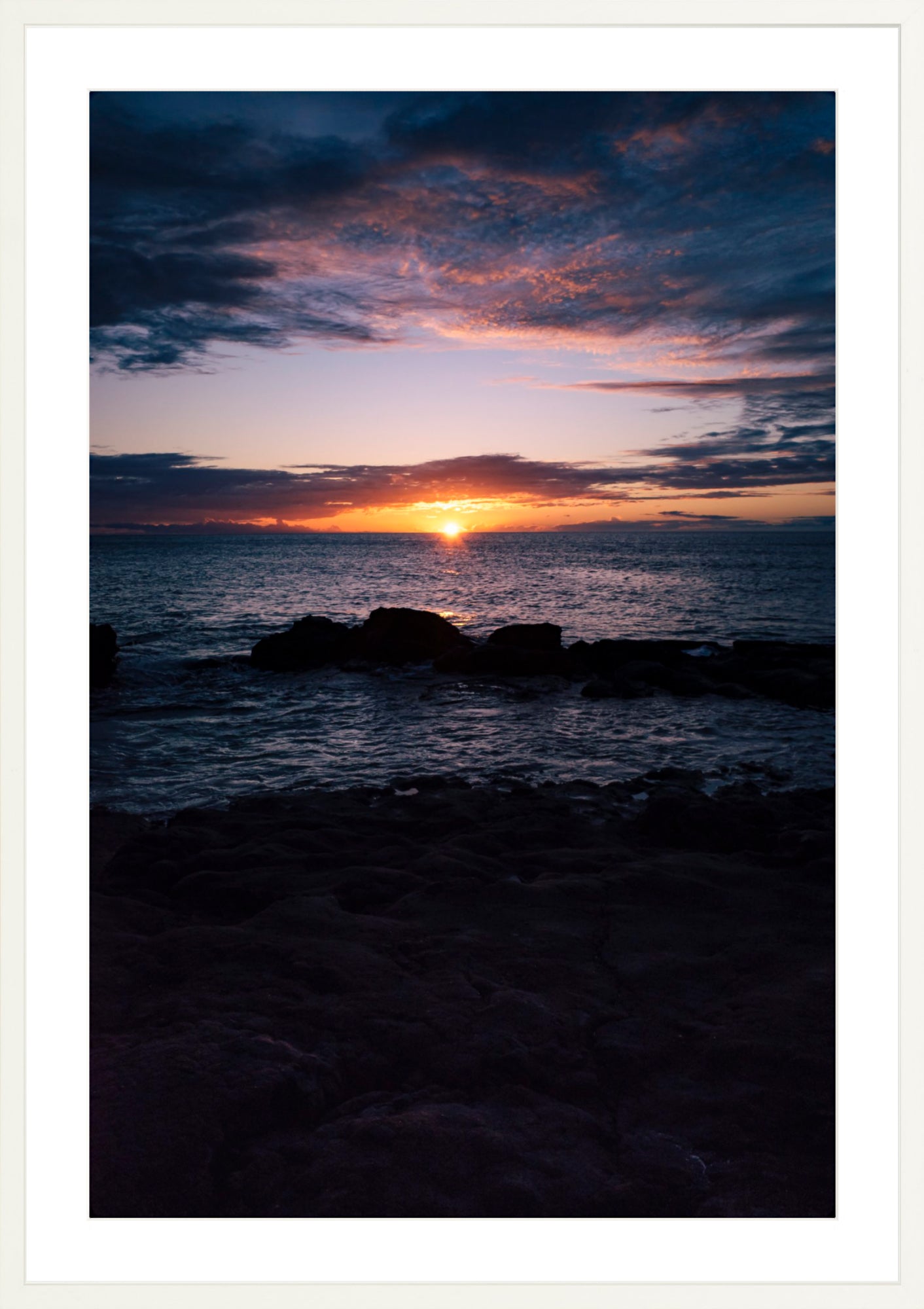 #Framed Print_24x36"_White