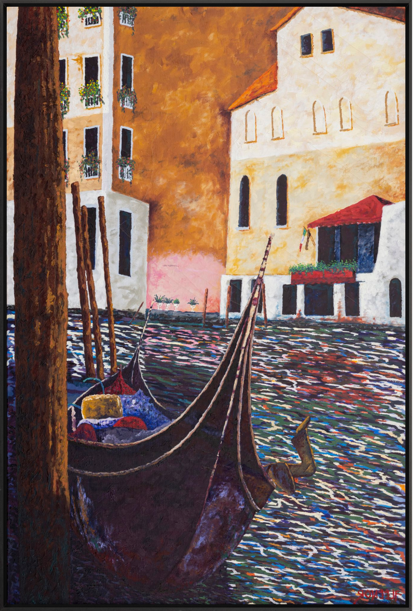 #Framed Canvas_40x60"_Black
