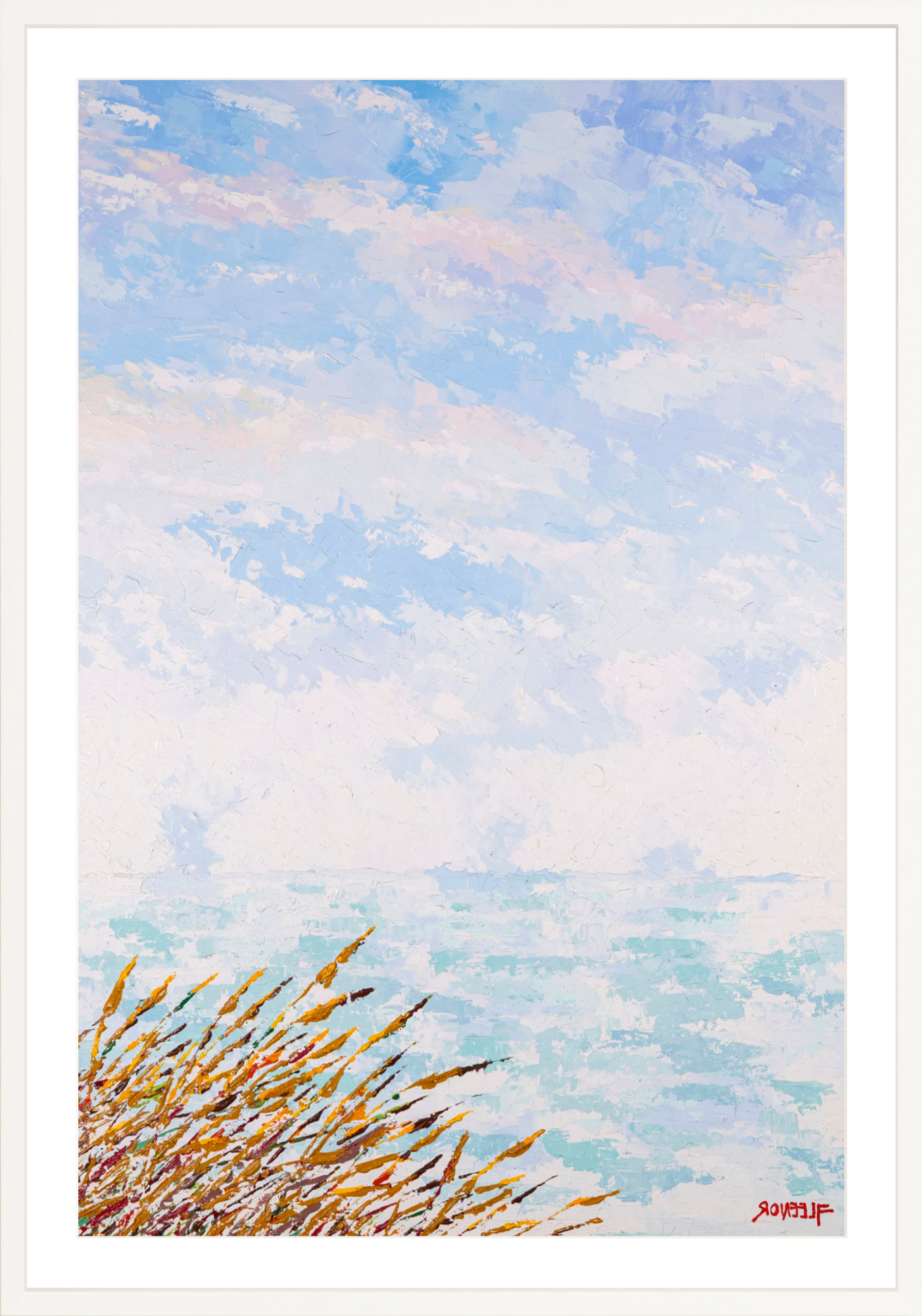 #Framed Print_40x60"_White