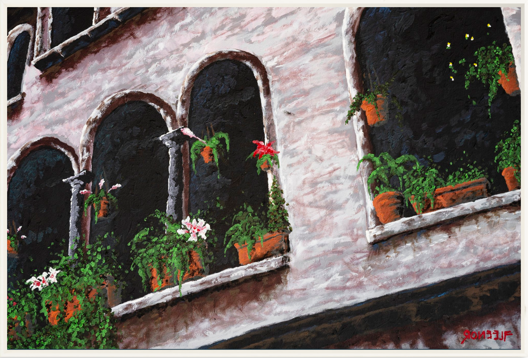 #Framed Canvas_36x24”_White