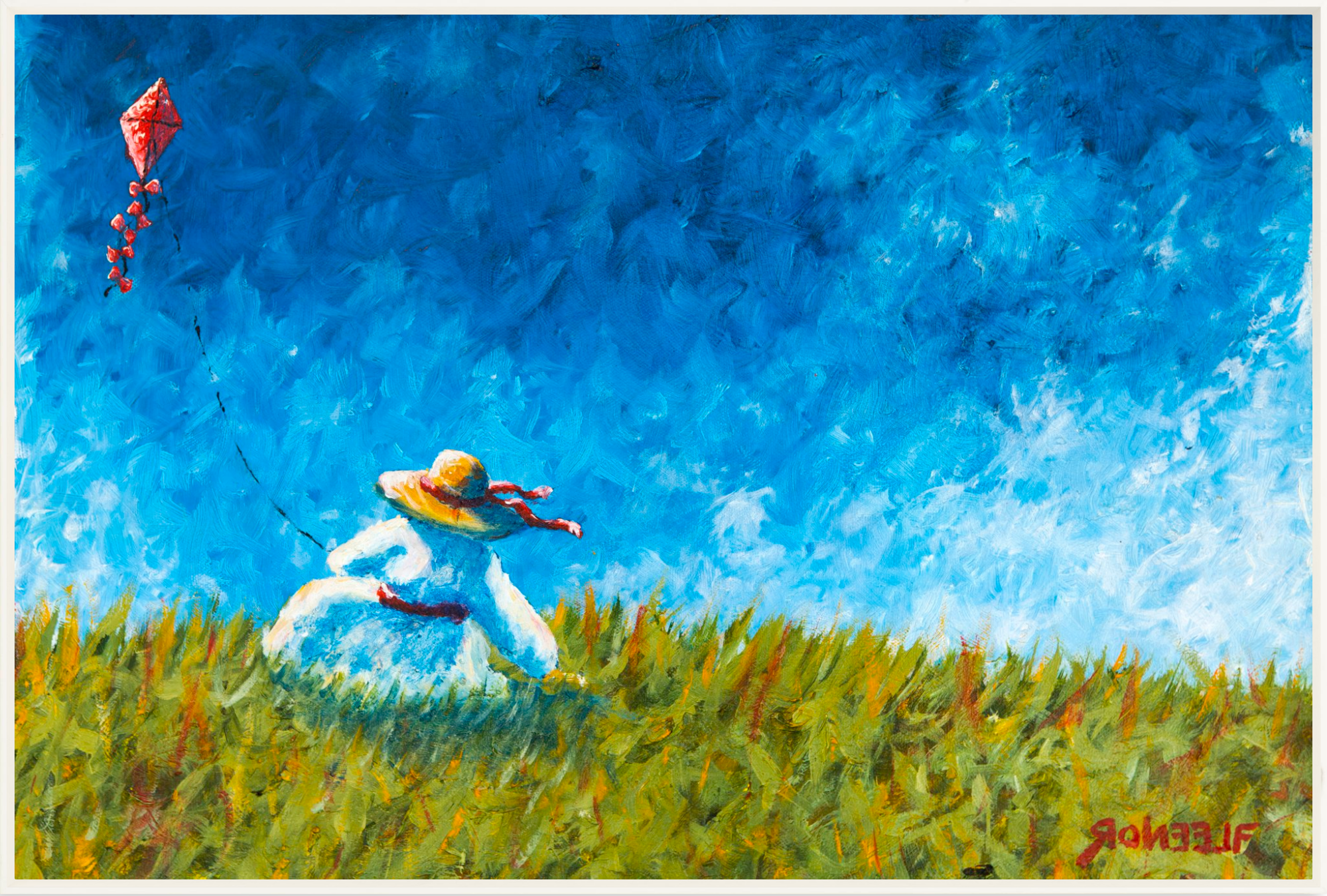 #Framed Canvas_45x30”_White