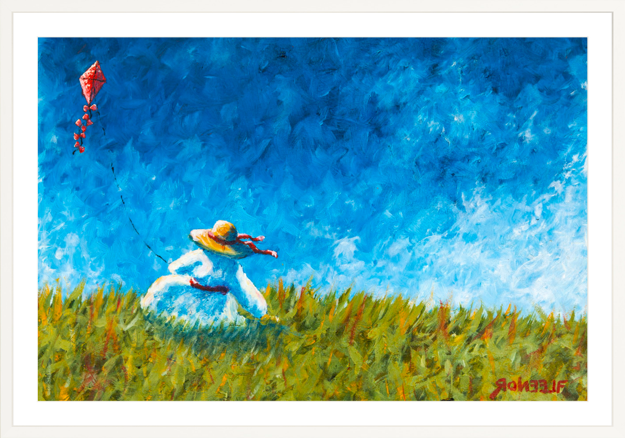 #Framed Print_45x30”_White