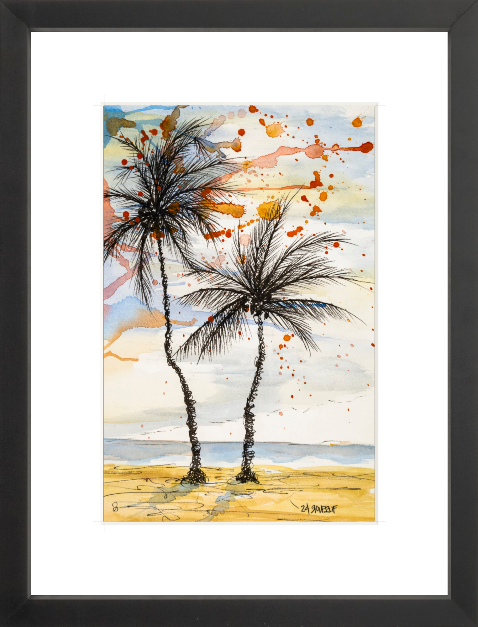 #Framed Print_8x12"_Black