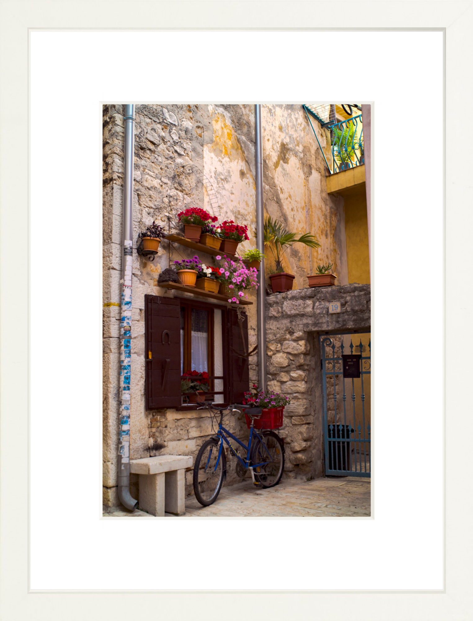 #Framed Print_8x12"_White